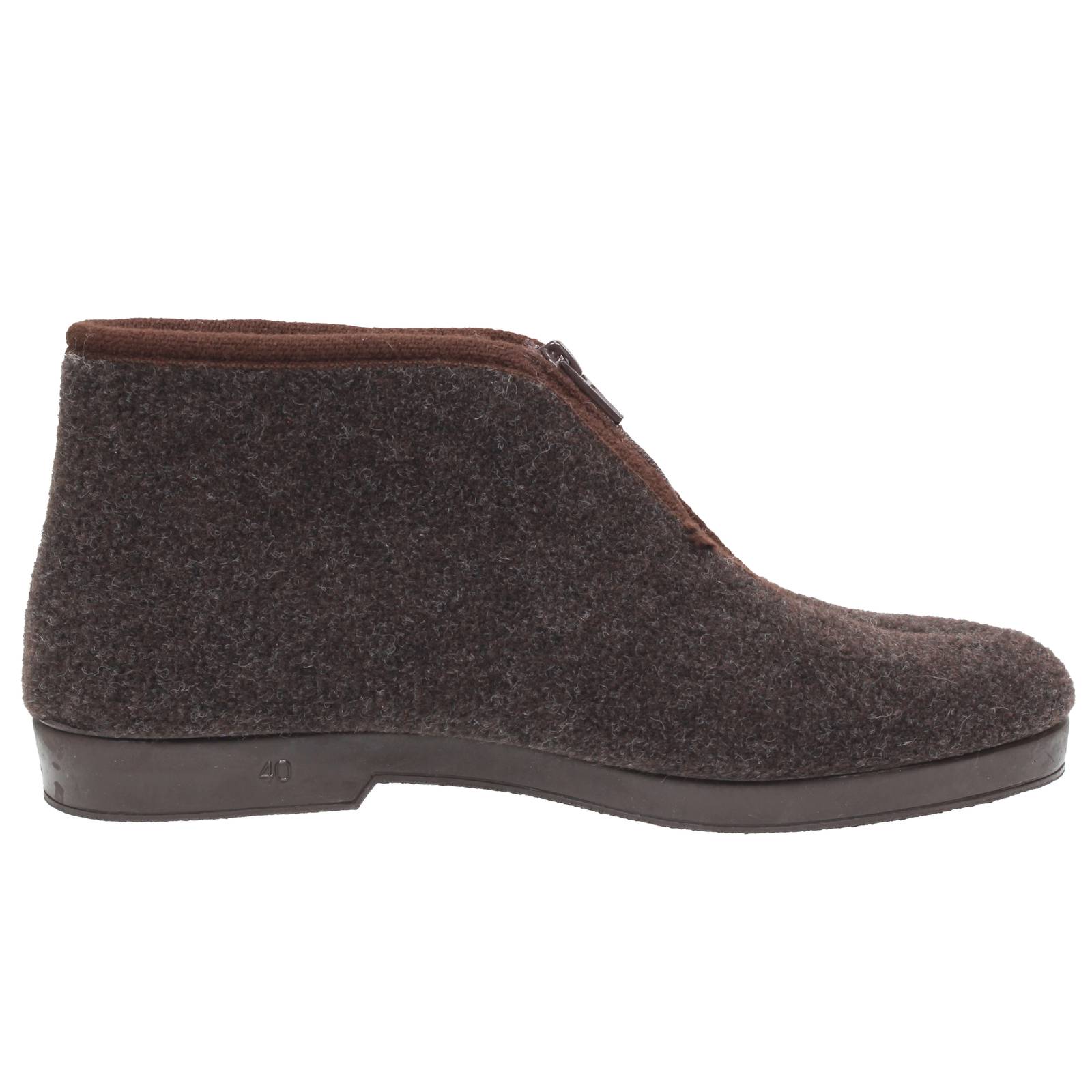 SUPERGA Stoffslipper mit Reißverschluss Herren braun Foto 2
