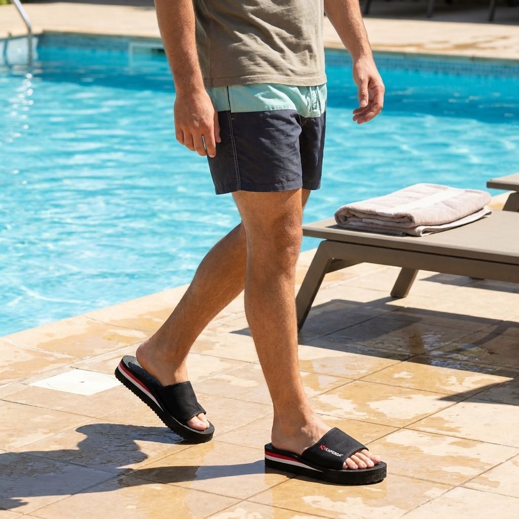 SUPERGA Chaussons à bandeau Homme noir Photo 2