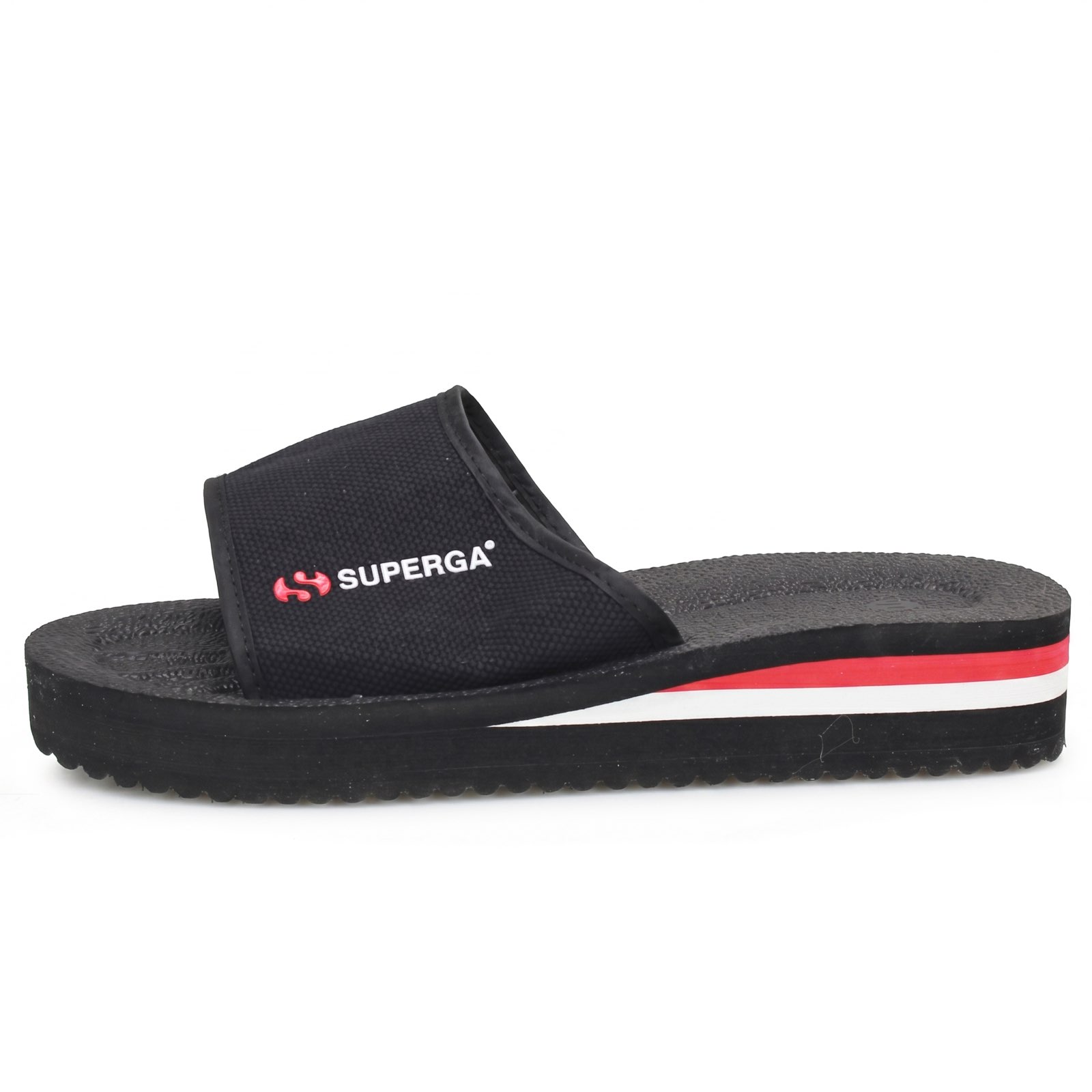SUPERGA Chaussons à bandeau Homme noir Photo 4