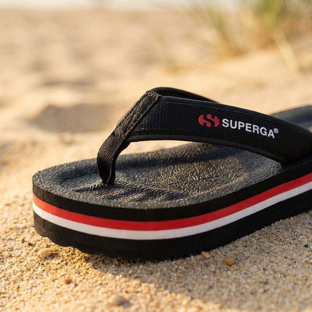 SUPERGA Tongs Homme noir Photo 5