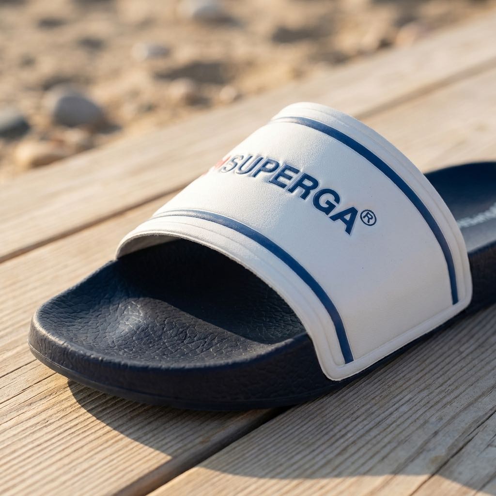 SUPERGA Chaussons à bandeau Homme bleu Photo 5