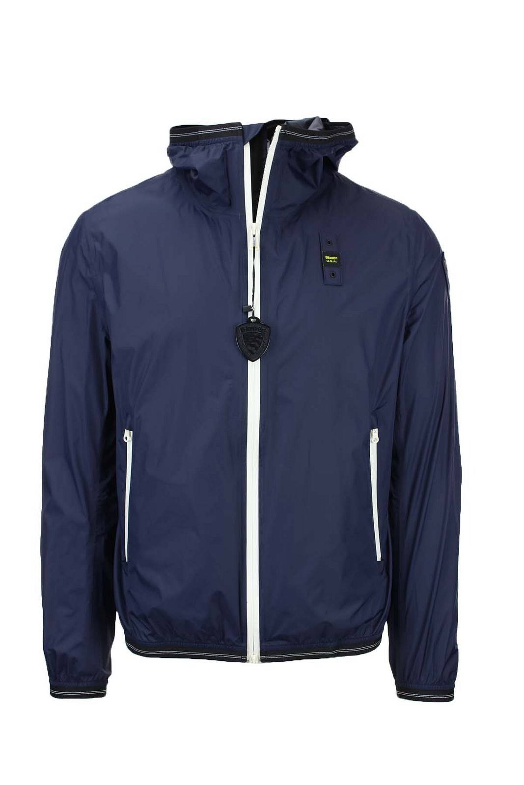 BLAUER Thomas - Winddichte Jacke mit Kapuze Herren blau