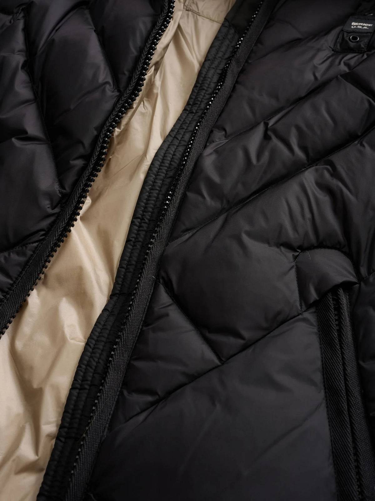 BLAUER Alicia - Kurze Daunenjacke mit Fell Damen schwarz Foto 4