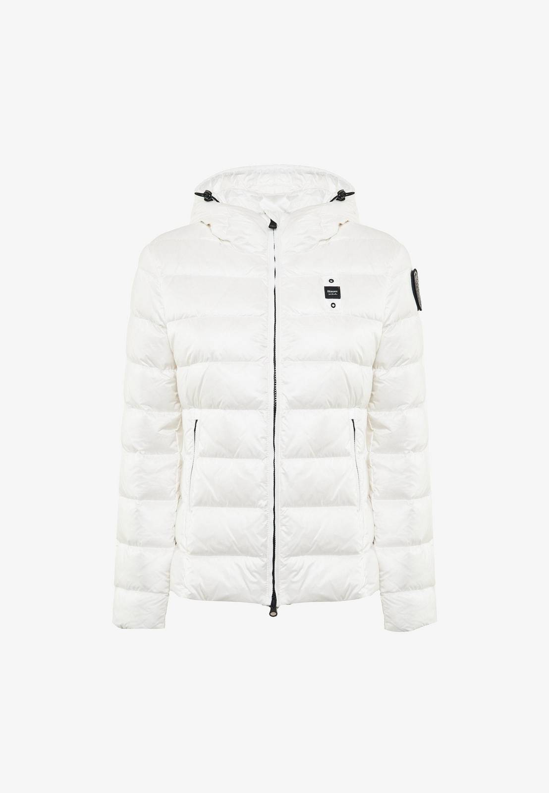 BLAUER Charme - Kurze Daunenjacke mit Kapuze Damen weiß