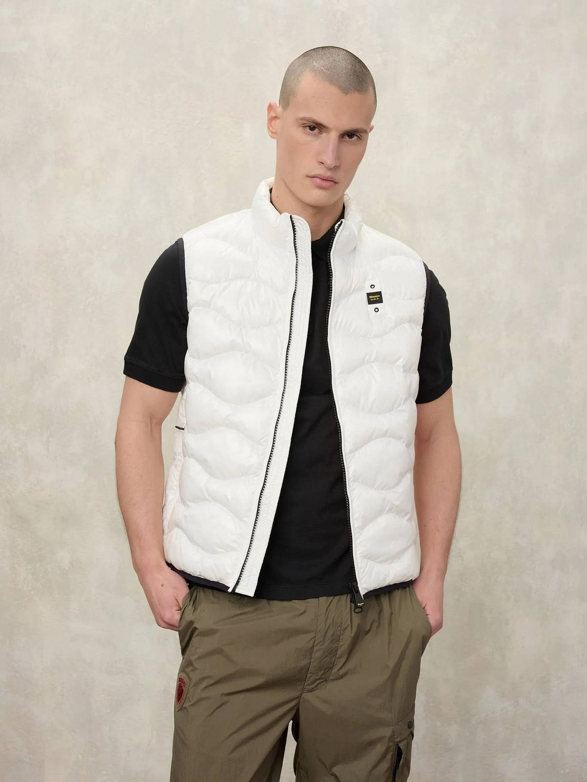 BLAUER Danny sans manches Homme blanc Photo 2