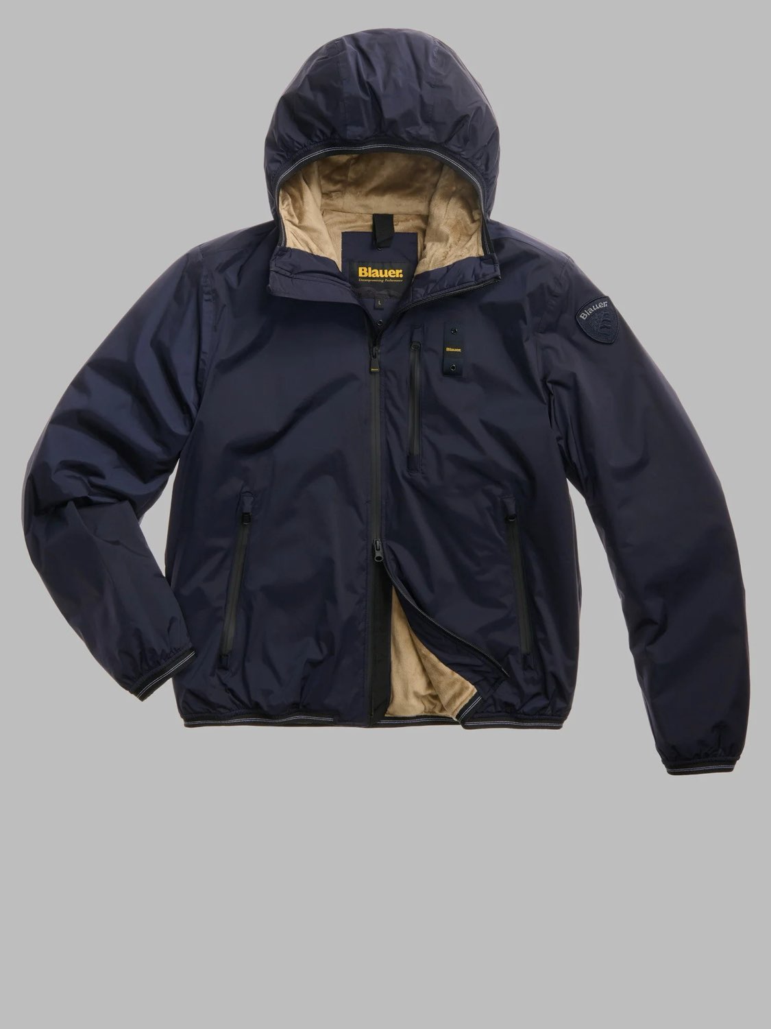 BLAUER Devon – Kurze Kapuzenjacke Herren blau