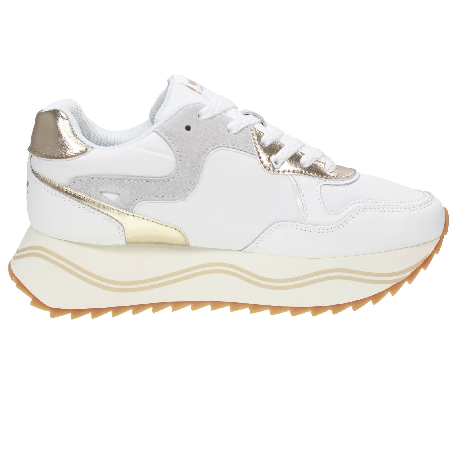 W6YZ Wizz Deva - Sneakers platform in Pelle Donna bianco Foto 2