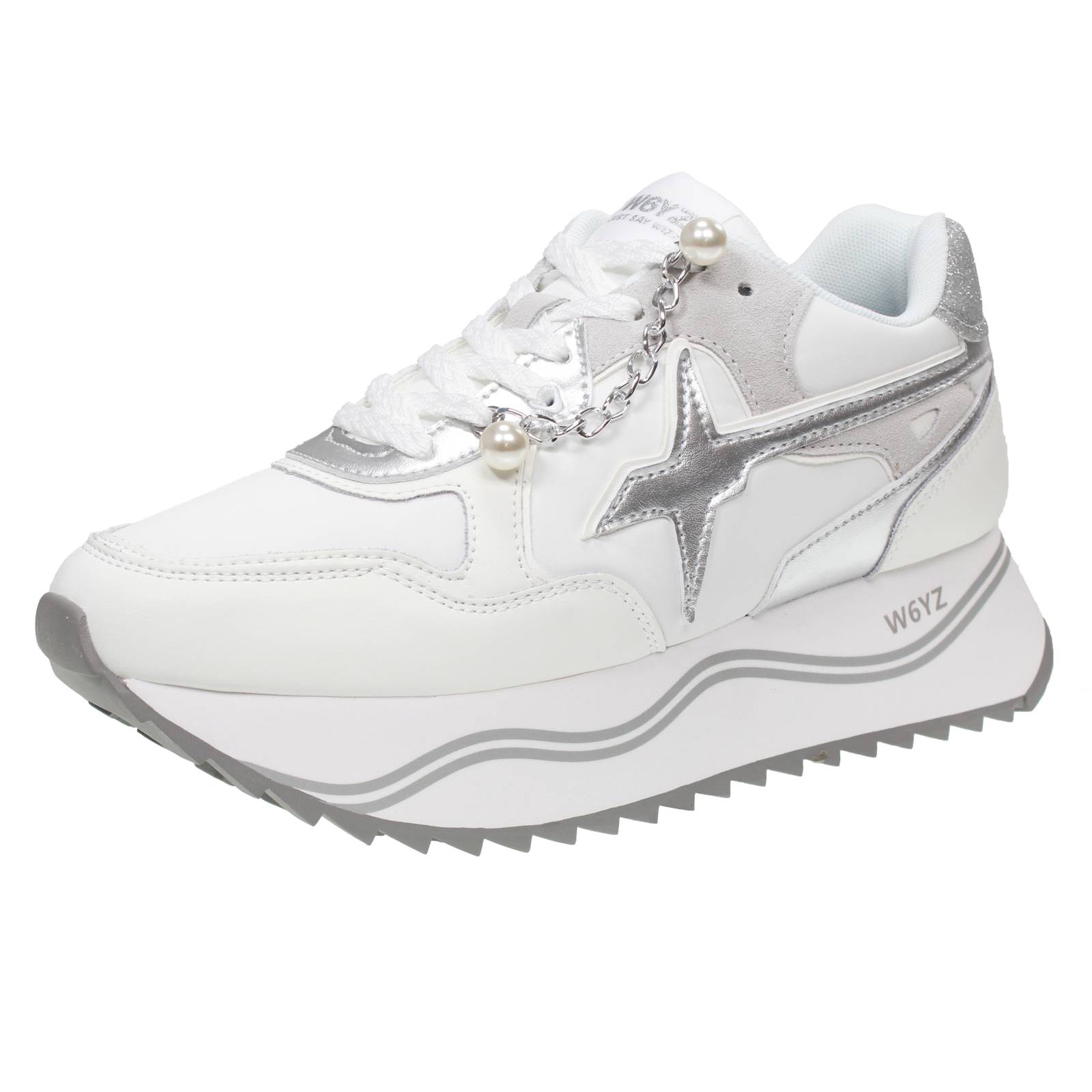 W6yz Wizz Deva - Plateau Leder Wei - Damen Schuhe 29990₽