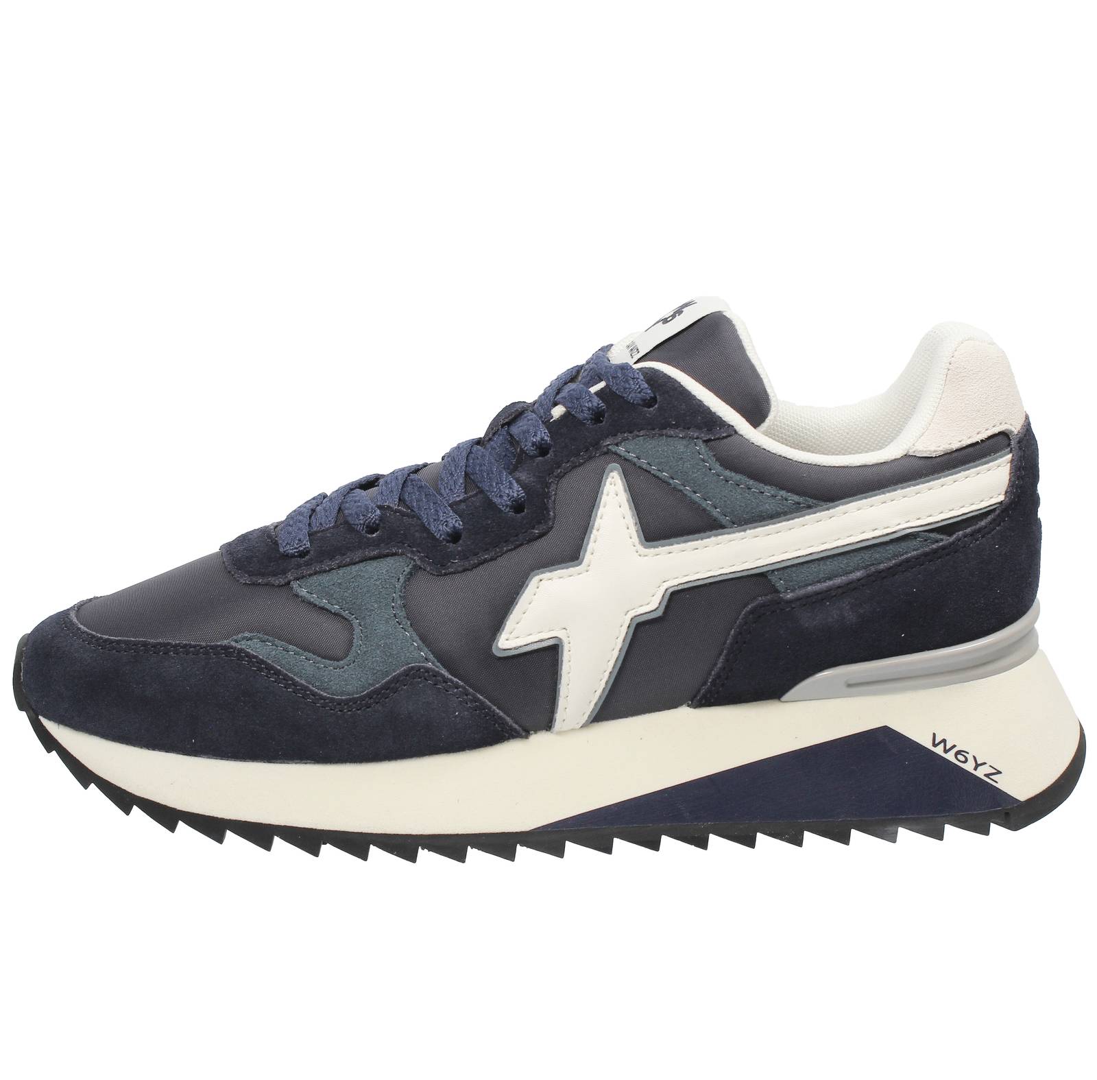 W6YZ Wizz Yak - Sneakers en daim et nylon Homme bleu Photo 3