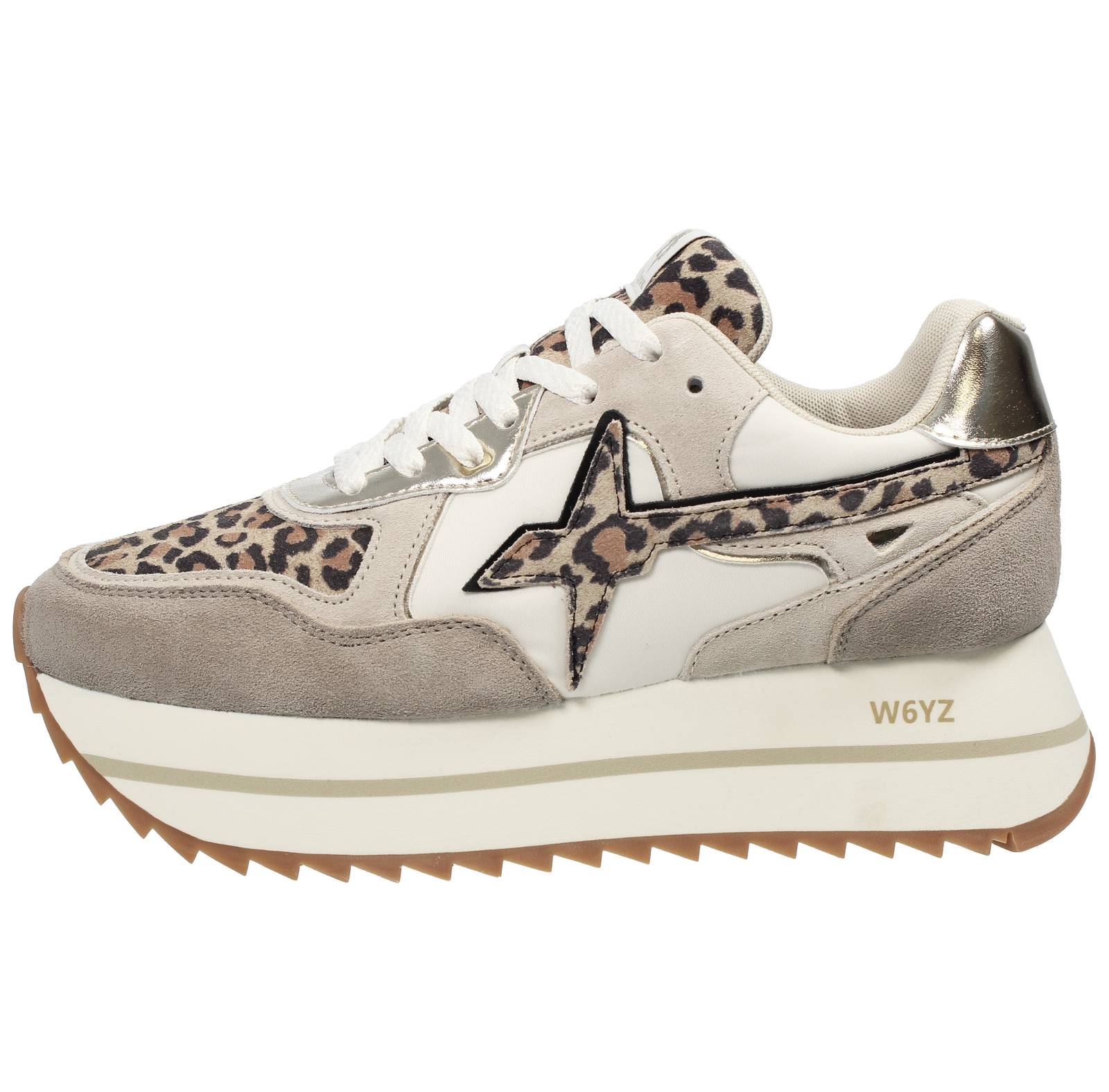 W6YZ Dewa w - Sneakers à plateforme en daim Femme sable Photo 3