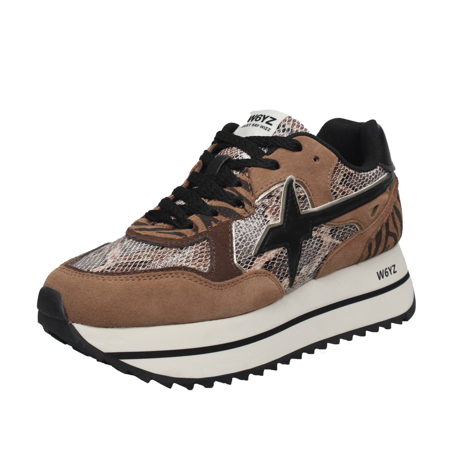 W6YZ Dewa w - Sneakers platform in Suede Donna marrone