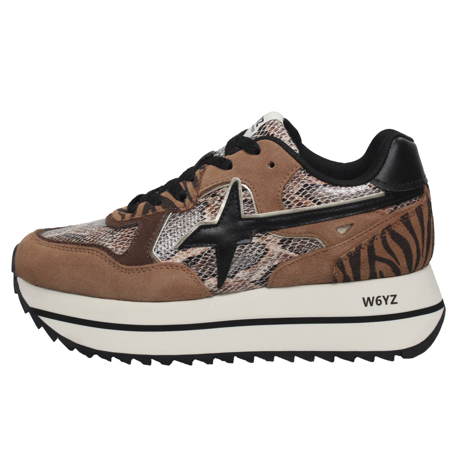 W6YZ Dewa w - Sneakers à plateforme en daim Femme marron Photo 3