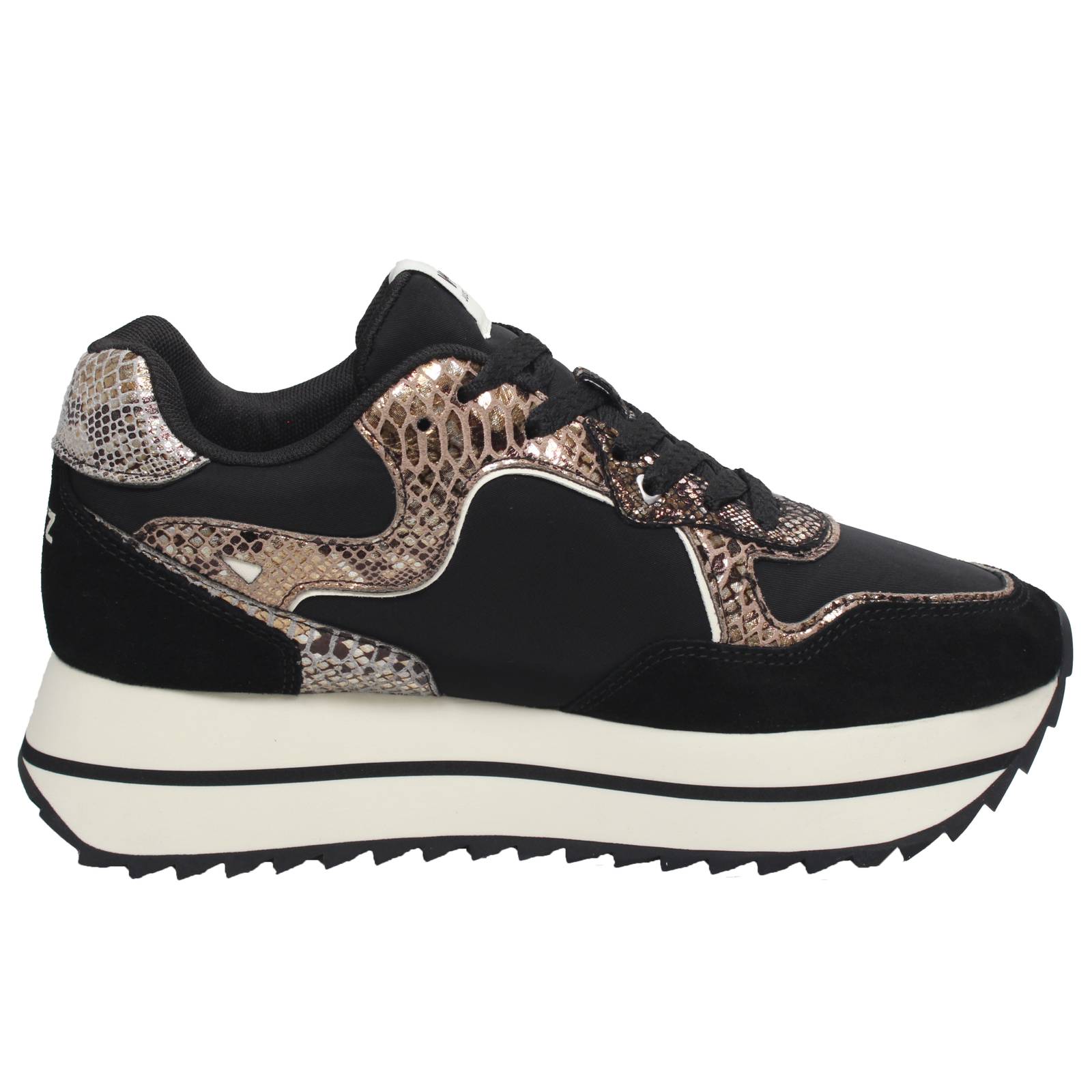 W6YZ Wizz Deva - Sneakers à plateforme en daim Femme noir Photo 2