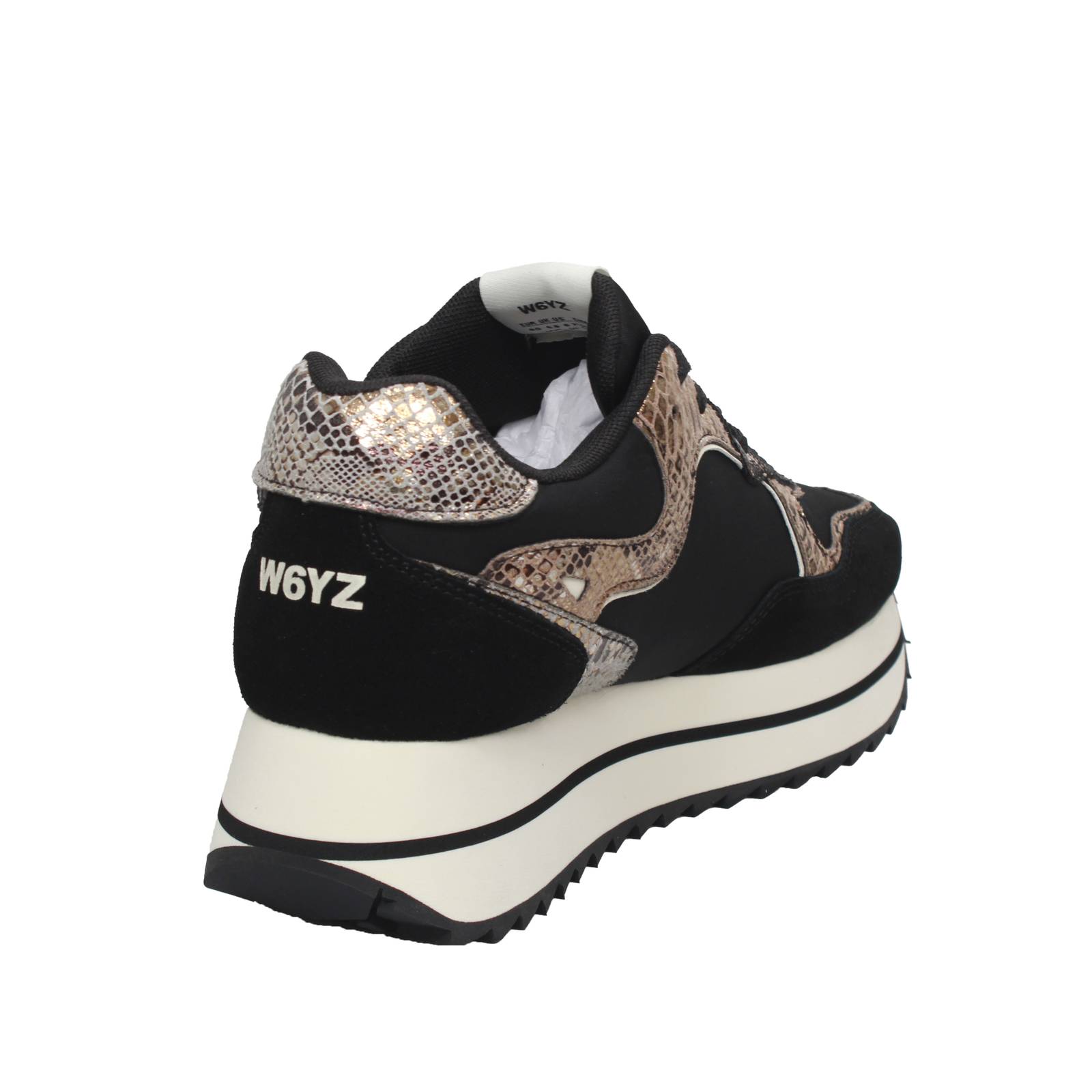 W6YZ Wizz Deva - Sneakers à plateforme en daim Femme noir Photo 4