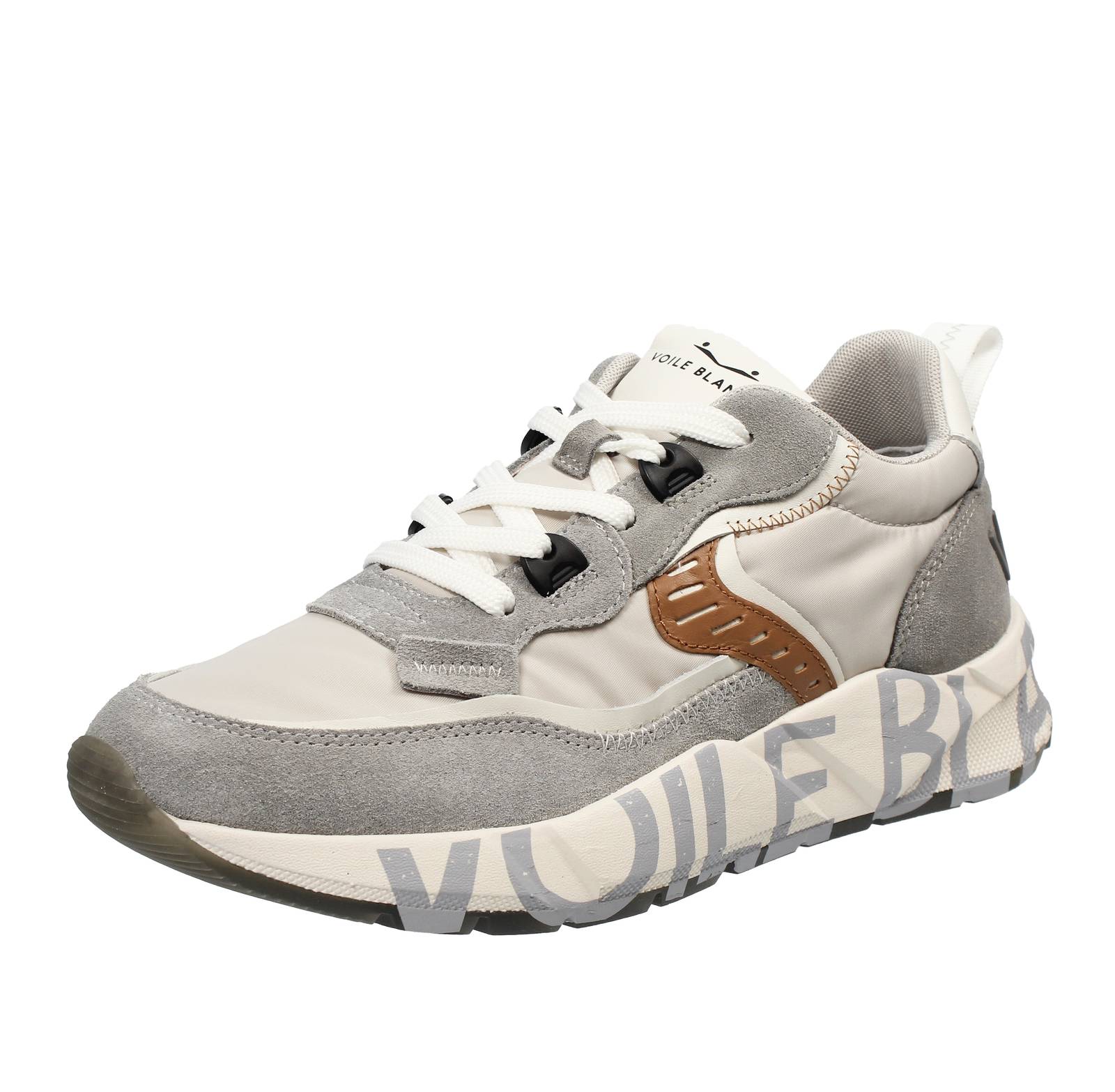 VOILE BLANCHE Club 01 - Wildleder Sneakers Herren grau