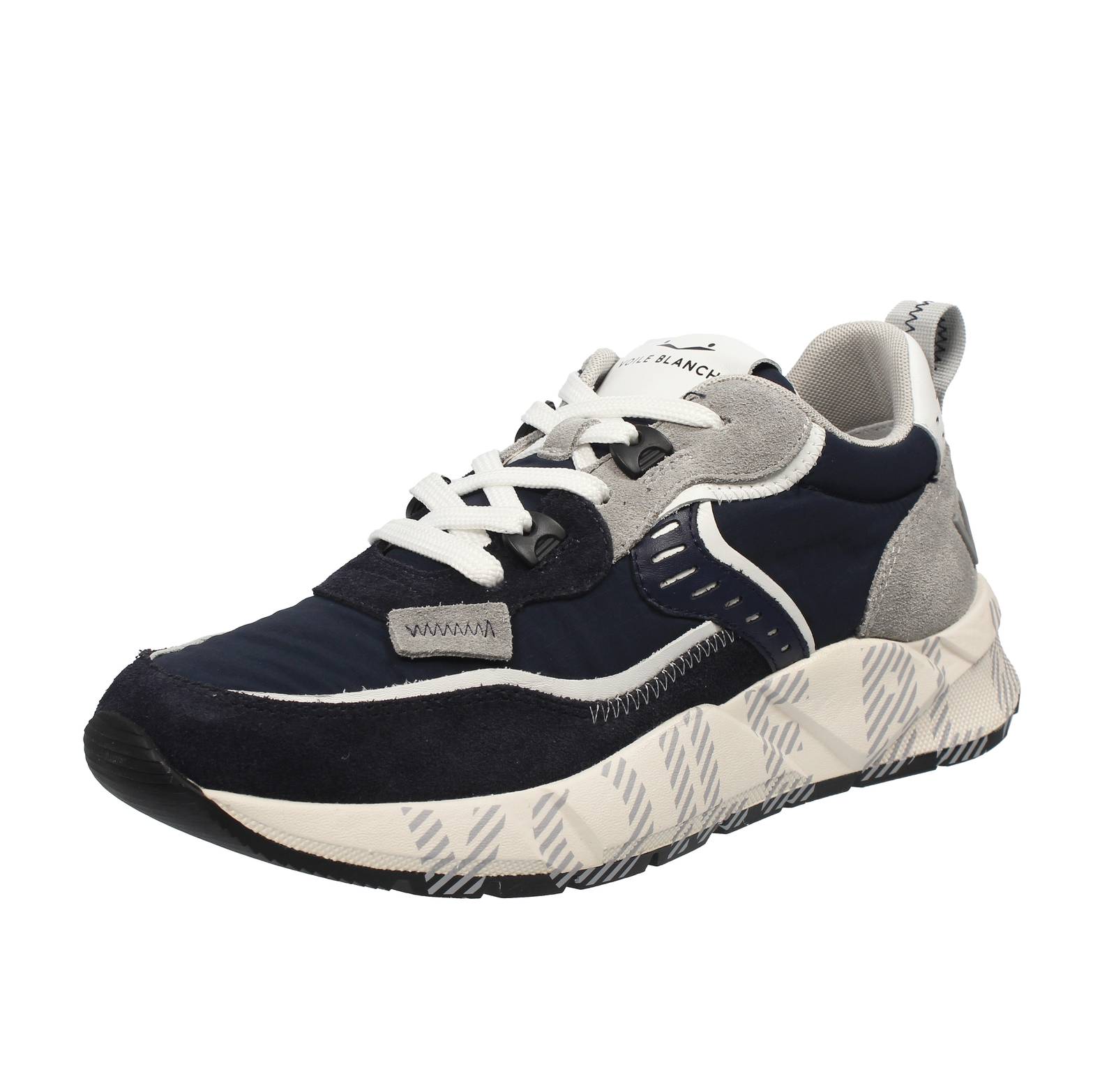 VOILE BLANCHE Club 01 - Wildleder Sneakers Herren blau
