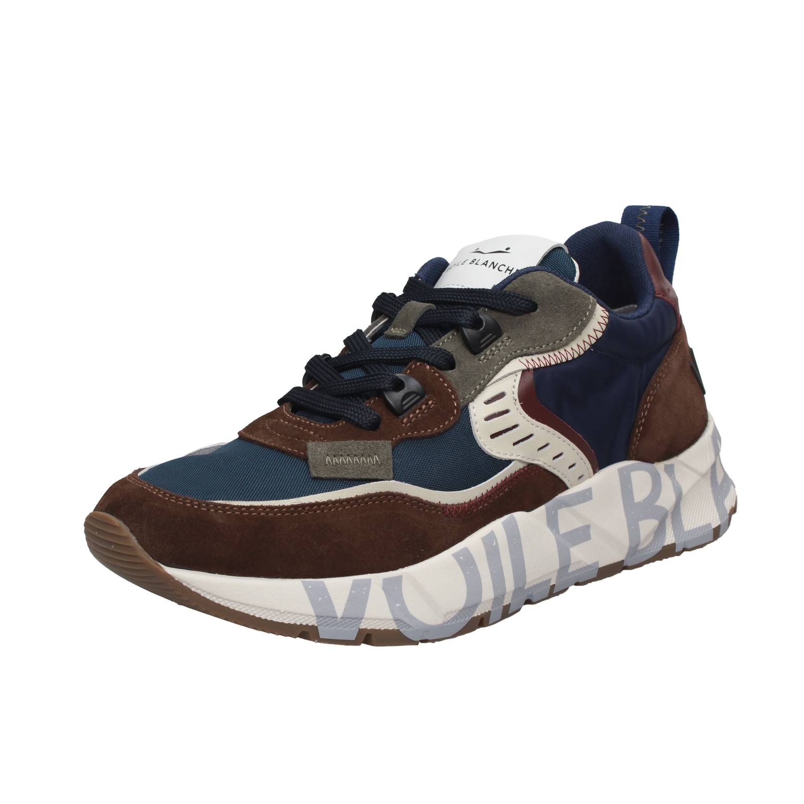 VOILE BLANCHE Club 01 - Wildleder Sneakers Herren braun