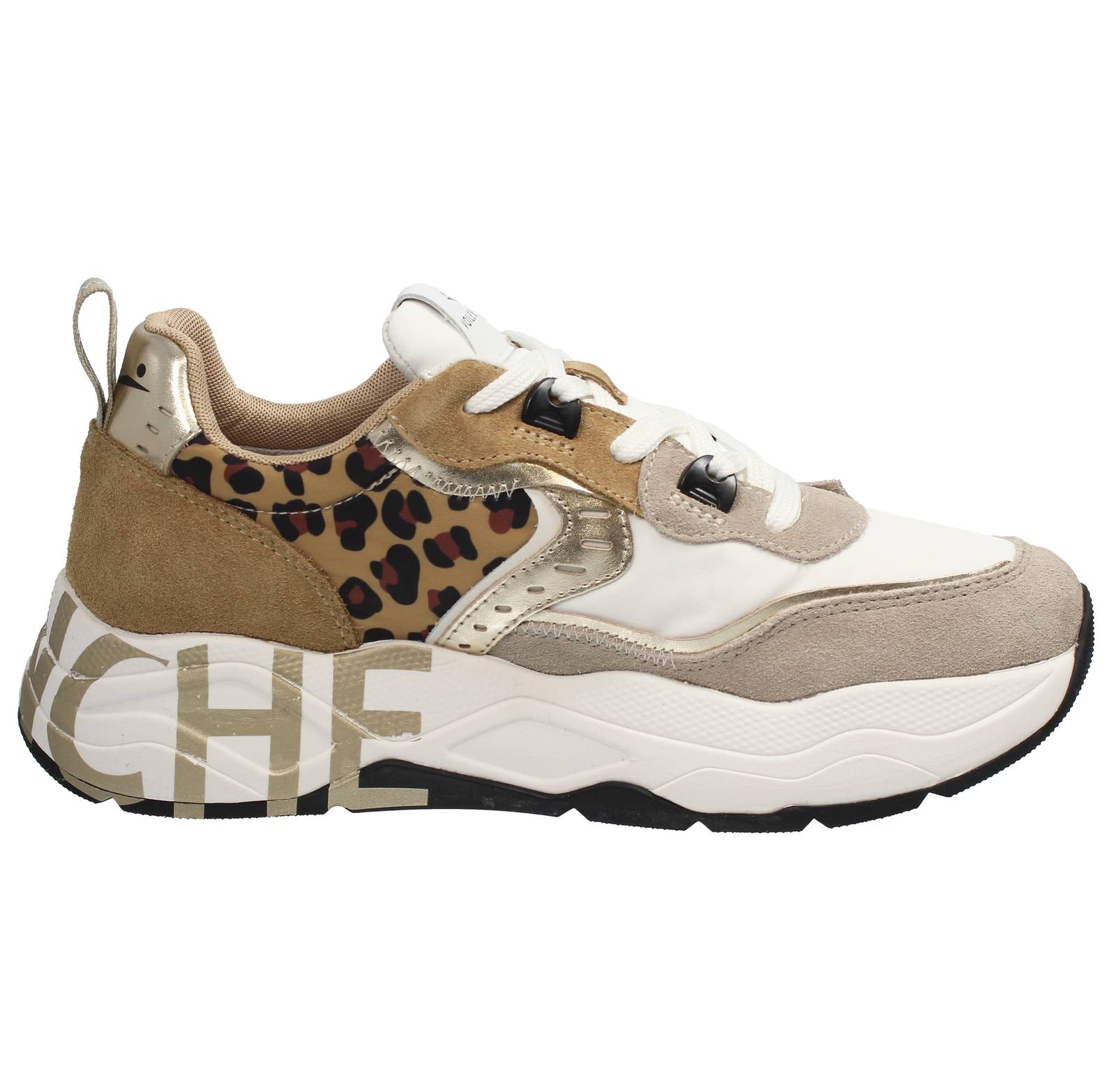 VOILE BLANCHE Club 105 - Plateau-Sneakers aus Wildleder Damen sandfarben Foto 2