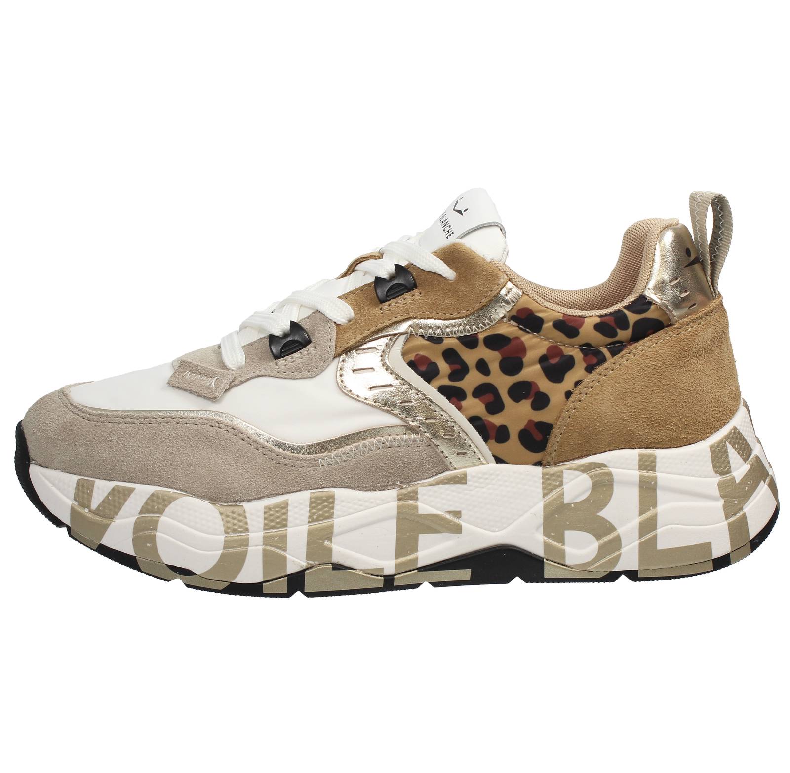 VOILE BLANCHE Club 105 - Plateau-Sneakers aus Wildleder Damen sandfarben Foto 3