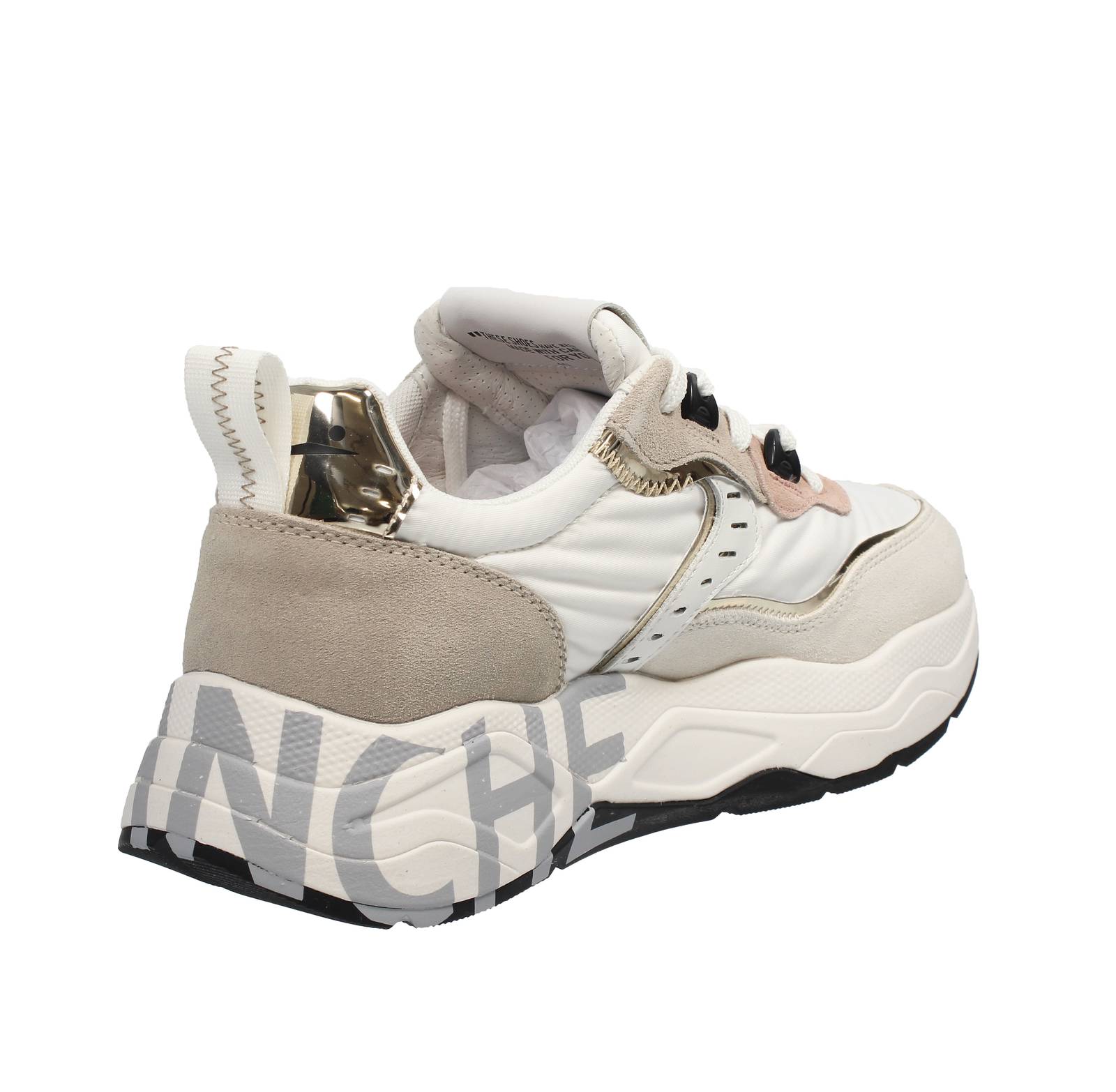 VOILE BLANCHE Club 105 - Sneakers platform in Suede Donna beige Foto 4