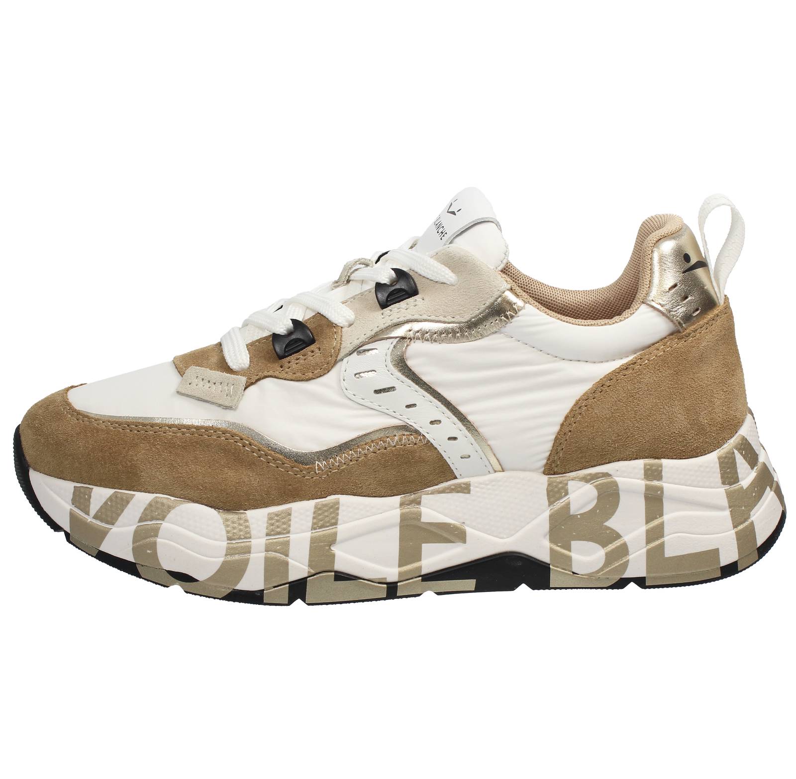 VOILE BLANCHE Club 105 - Sneakers platform in Suede Donna multicolore Foto 3