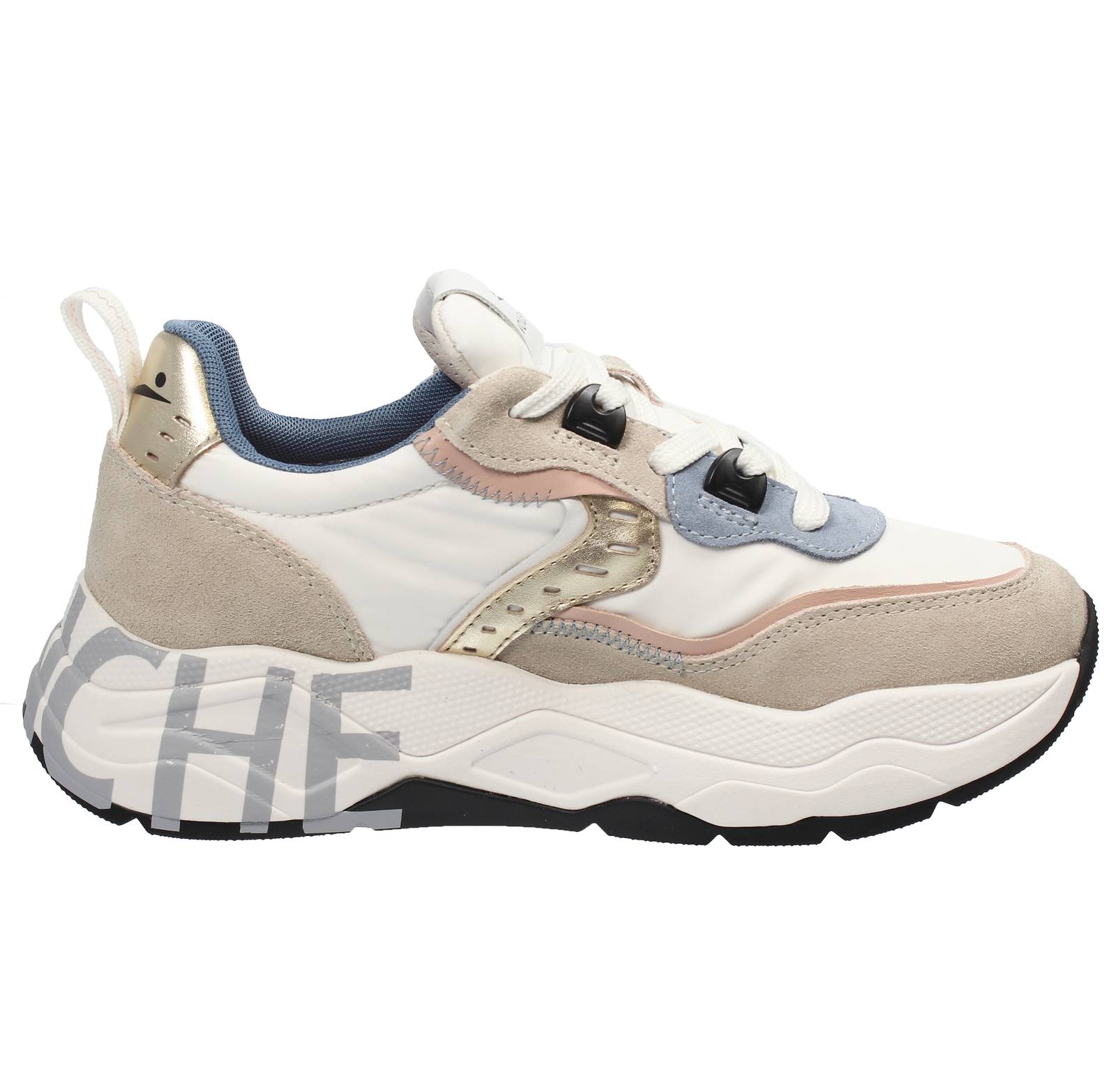 VOILE BLANCHE Club 105 - Sneakers platform in Suede Donna multicolore Foto 2
