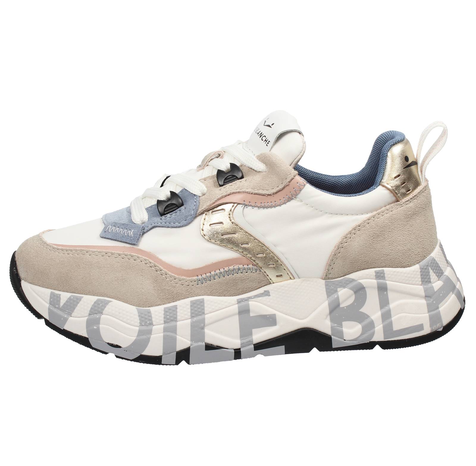 VOILE BLANCHE Club 105 - Sneakers platform in Suede Donna multicolore Foto 3