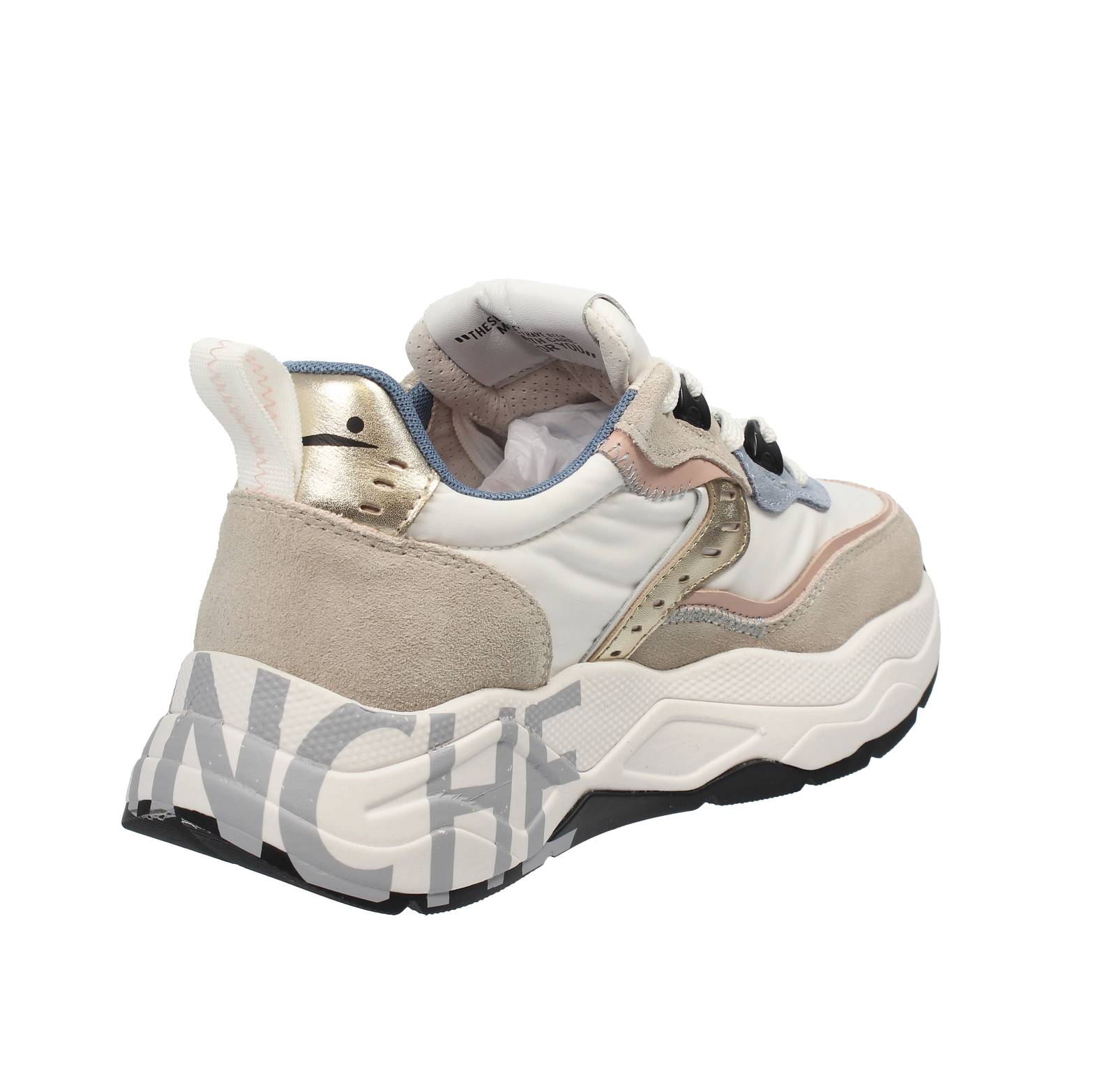 VOILE BLANCHE Club 105 - Sneakers platform in Suede Donna multicolore Foto 4