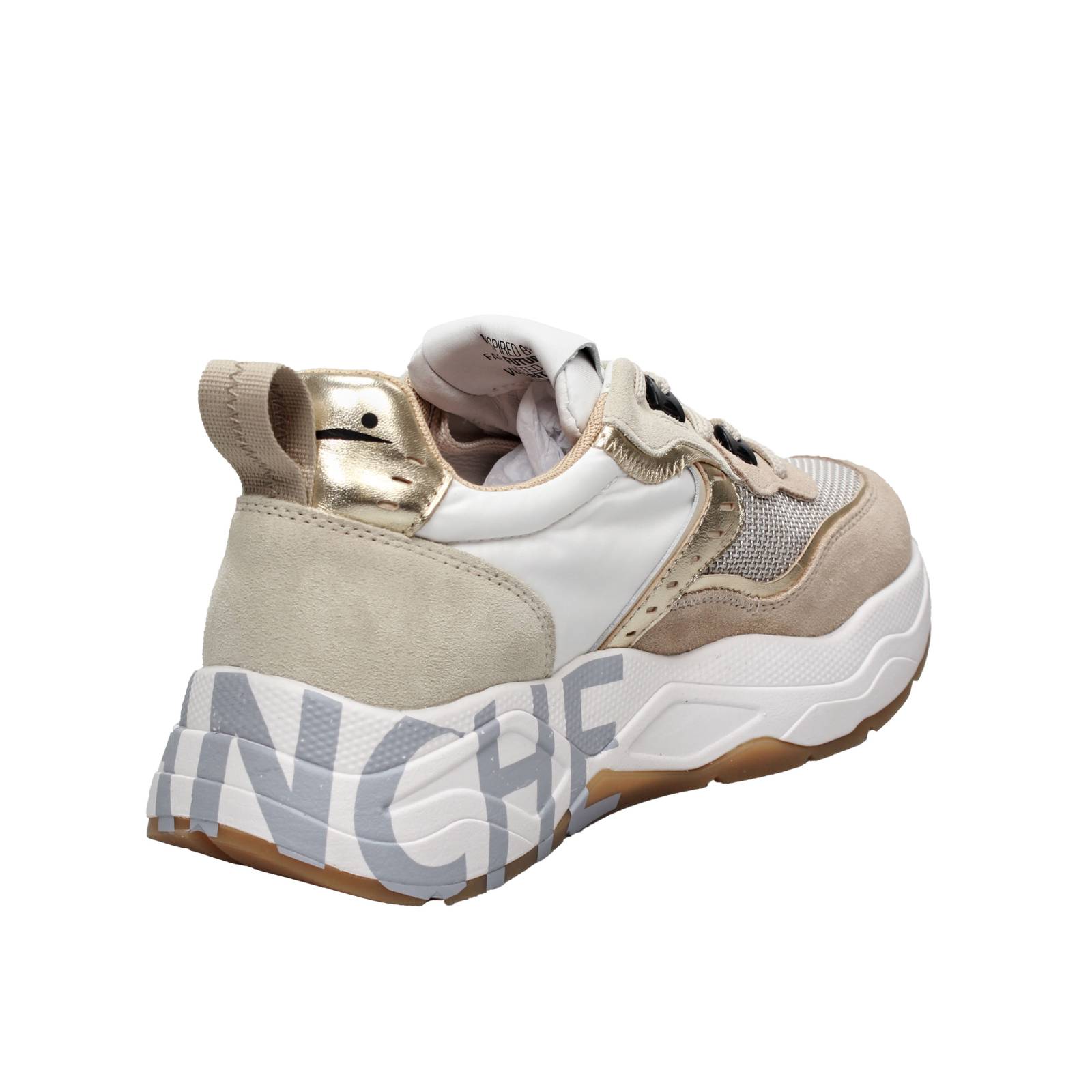 VOILE BLANCHE Club 105 - Sneakers platform in Suede Donna beige Foto 4