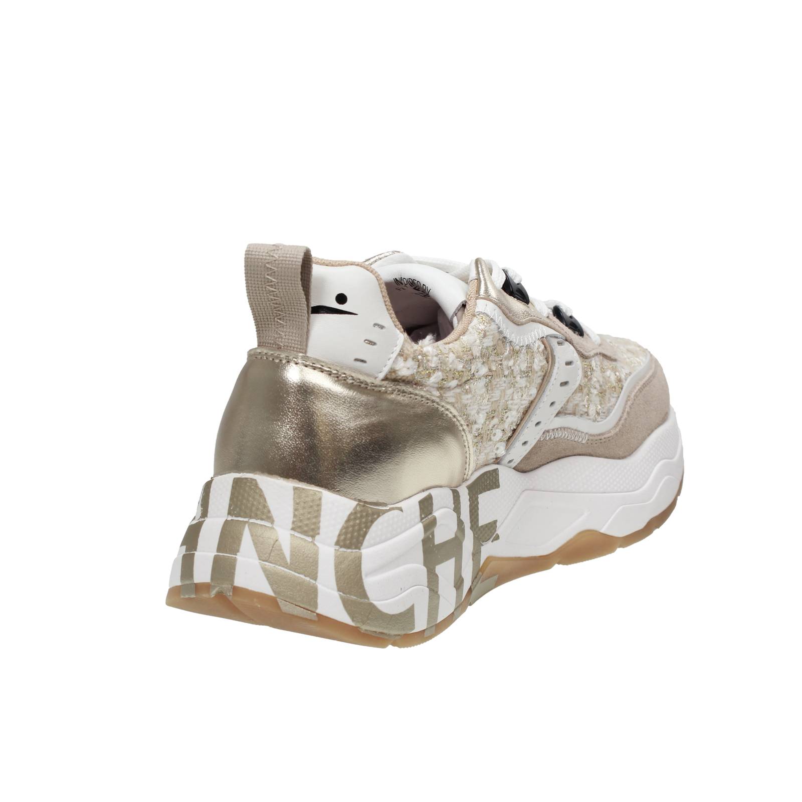 VOILE BLANCHE Club 105 - Sneakers Platform in Pelle Donna beige Foto 6