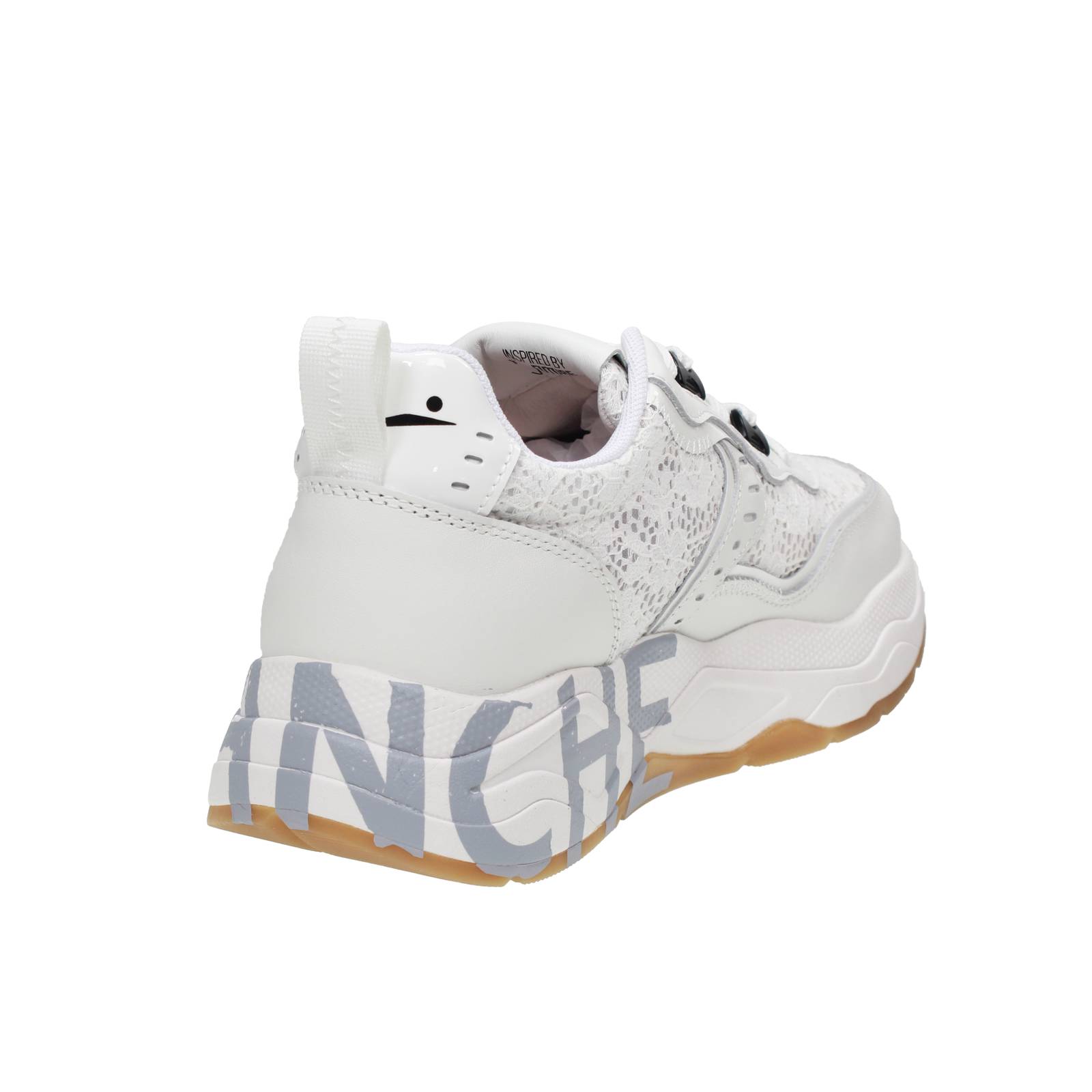 VOILE BLANCHE Club 105 - Sneakers Platform in Pelle Donna bianco Foto 6
