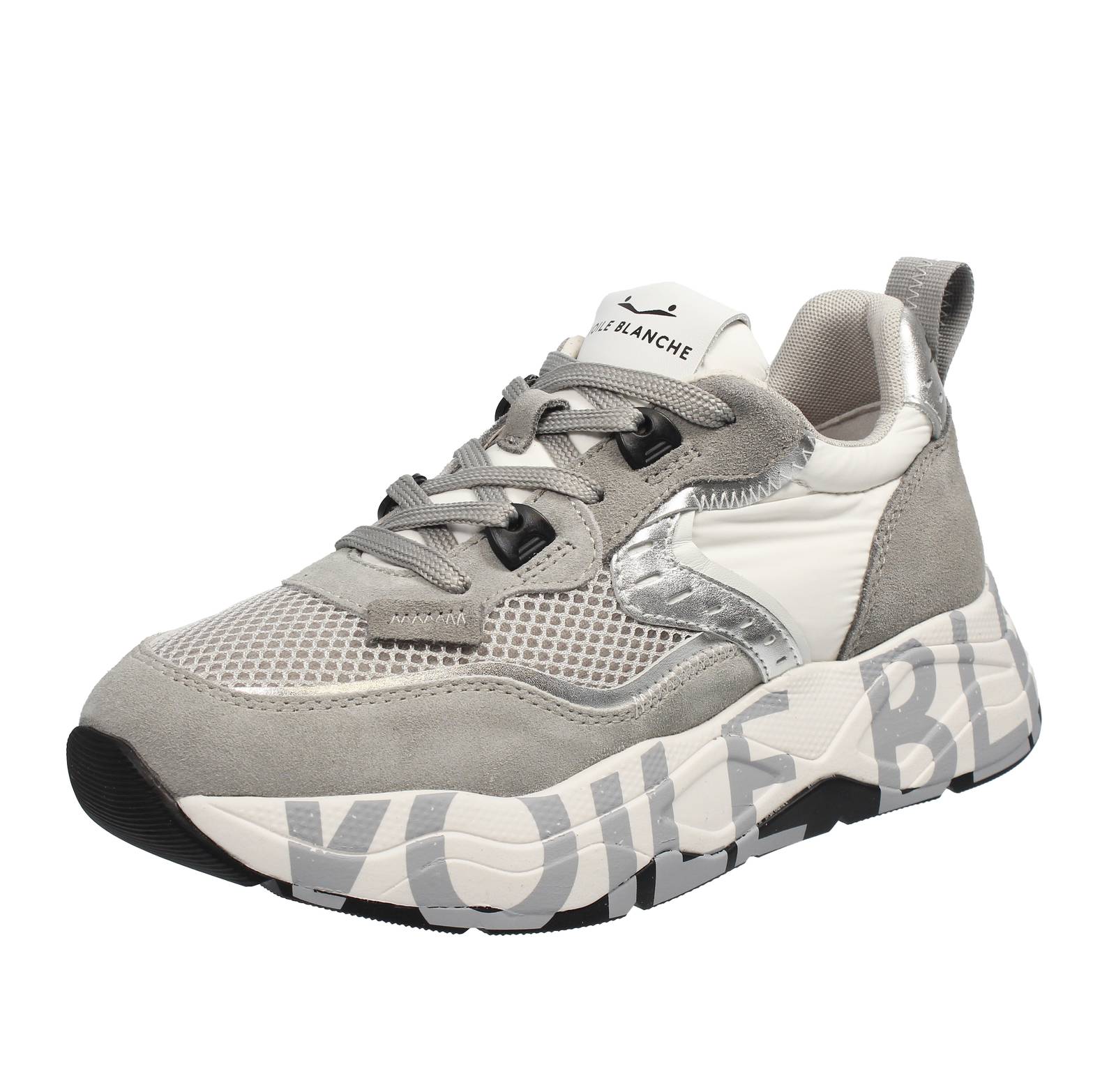 Voile Blanche Club 105 - Sneakers Platform In Suede Argento - Donna Scarpe 41190₽