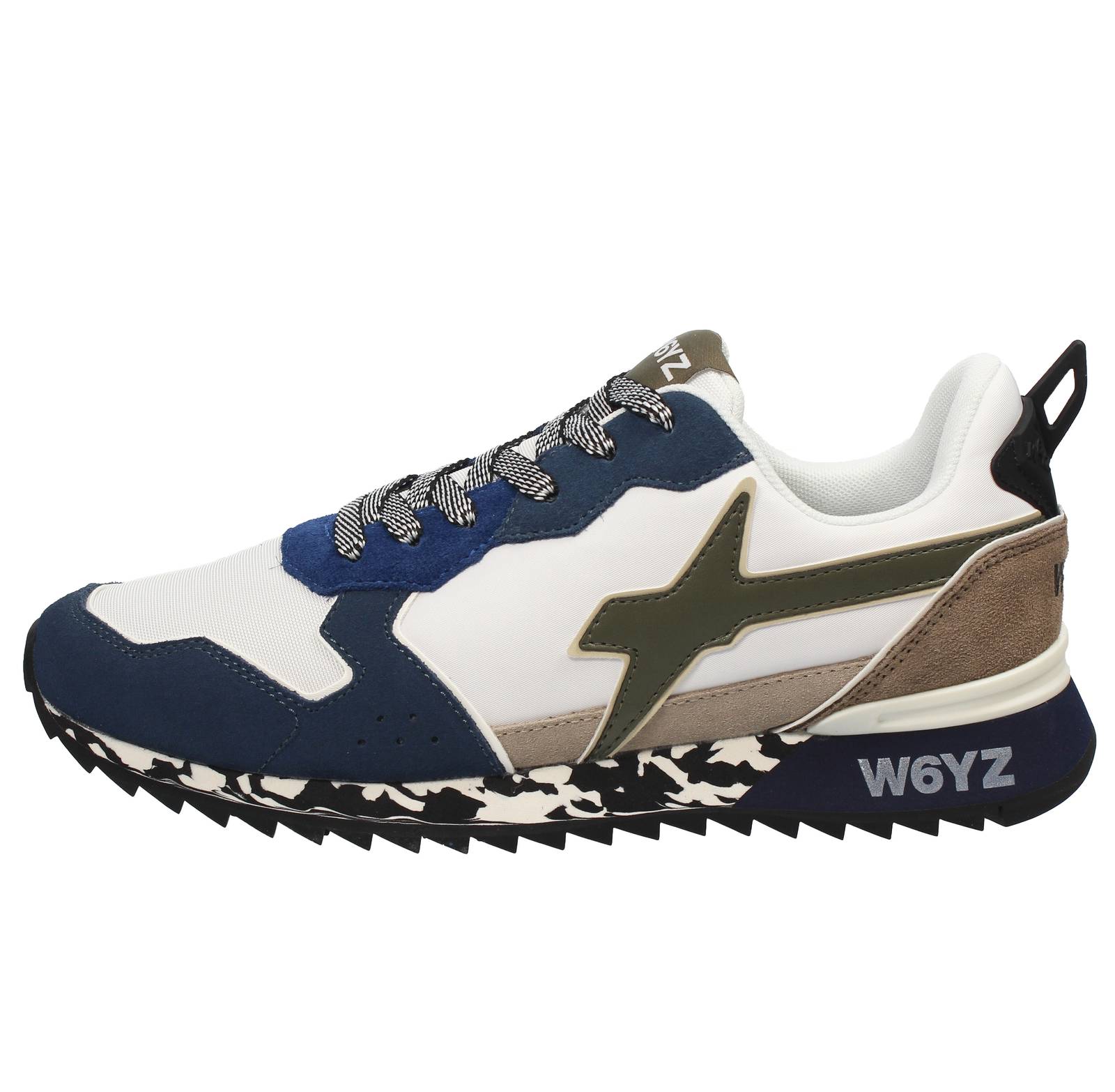 W6YZ Wizz Jet - Suede and Nylon Sneakers Man white Photo 3