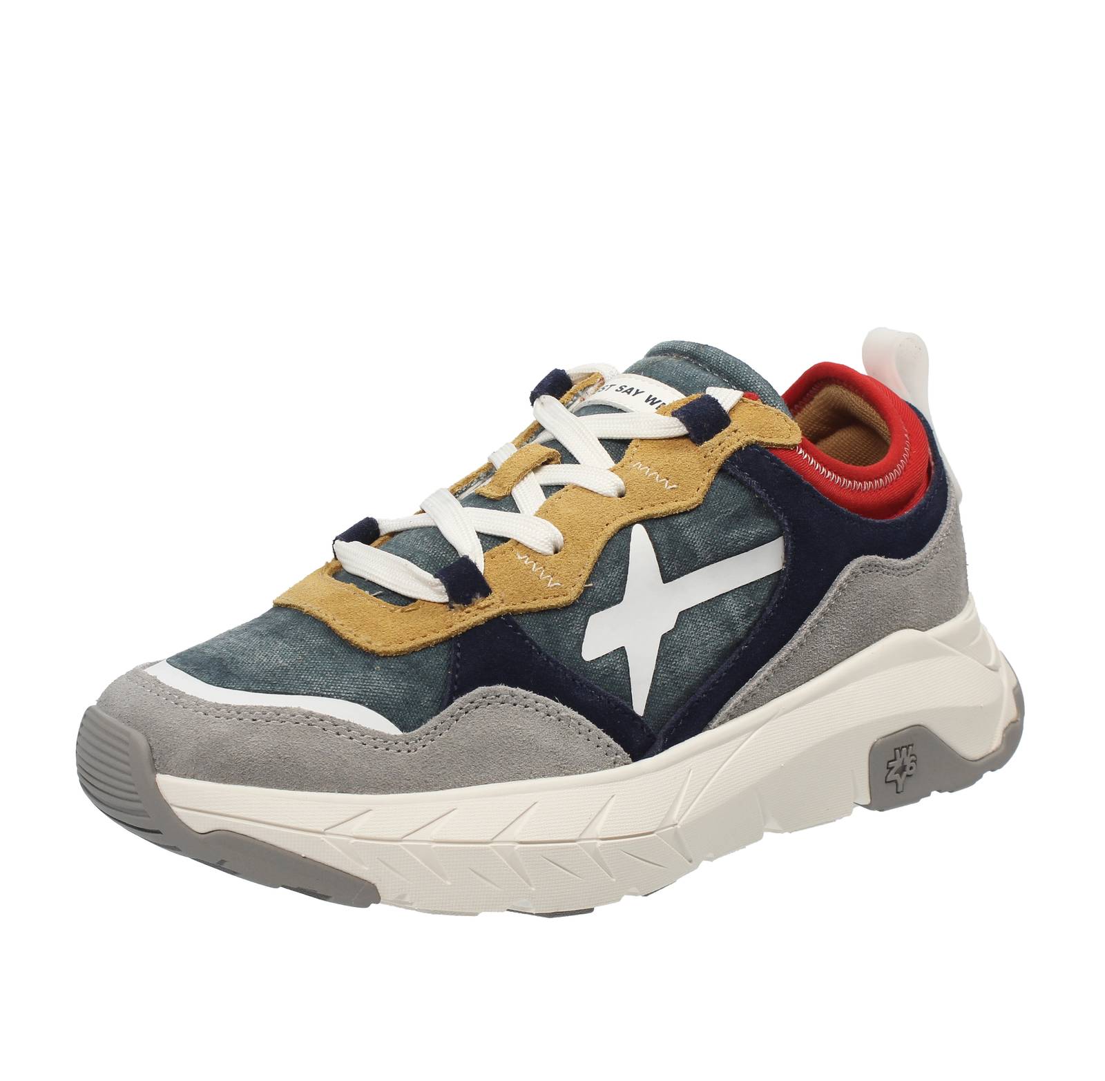 W6yz Wizz Next - Sneakers Basse In Suede E Tessuto Blu - Uomo Scarpe Sneakers - Zdjęcie 4 z 4