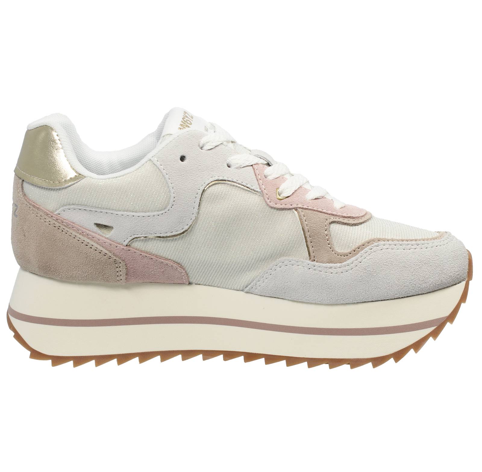 W6YZ Wizz Deva - Sneakers en tissu et paillettes Femme blanc Photo 2