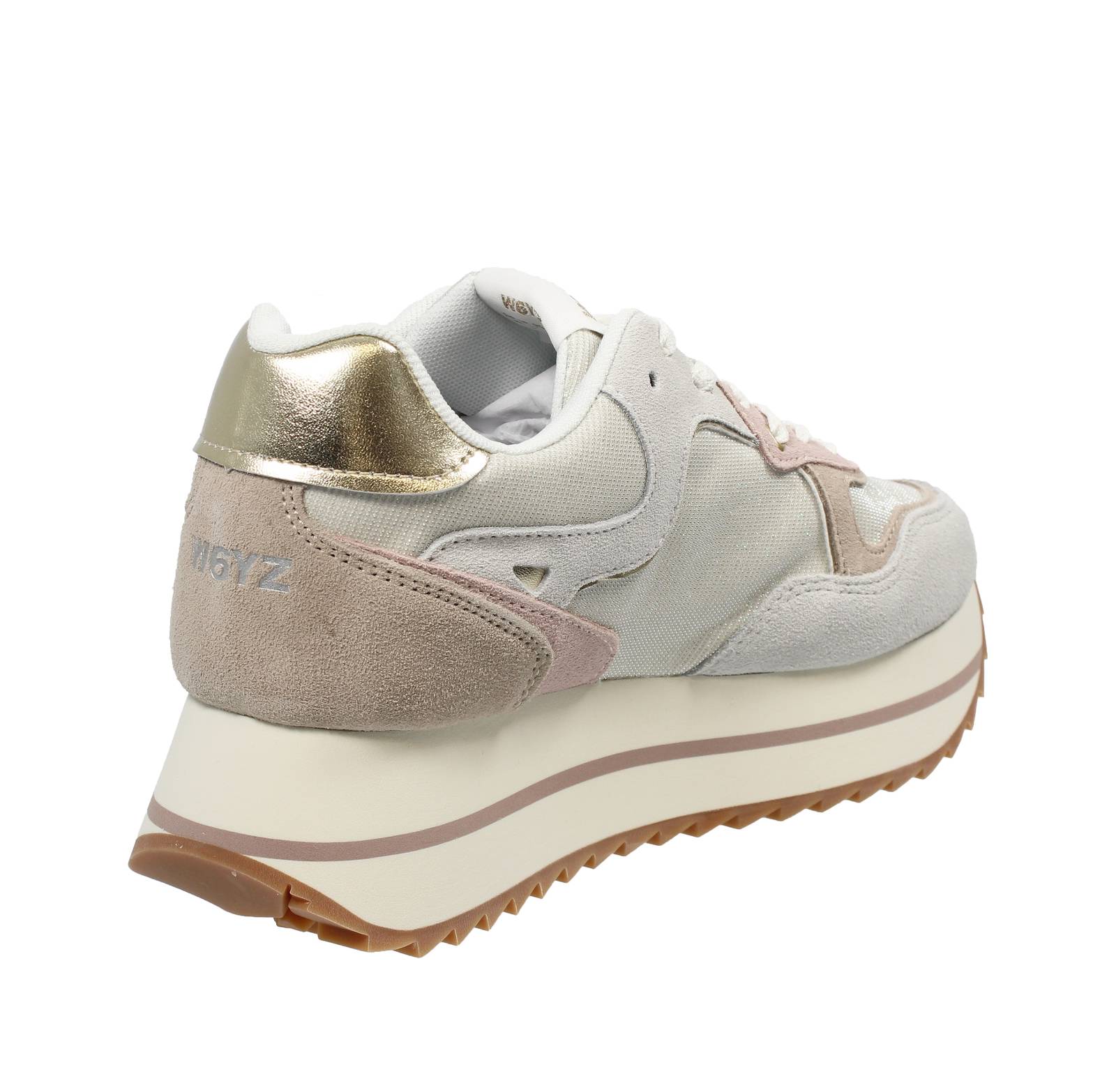 W6YZ Wizz Deva - Sneakers en tissu et paillettes Femme blanc Photo 4