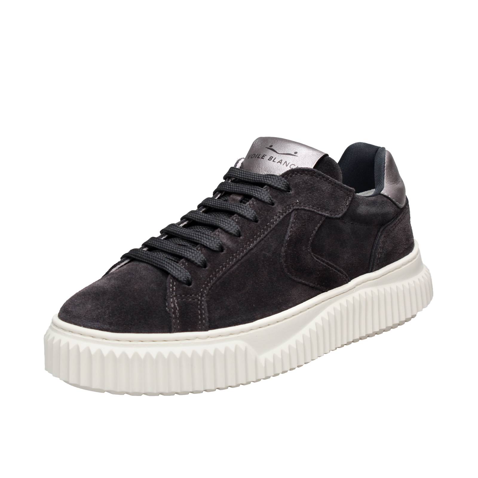 VOILE BLANCHE Lipari - Plateau-Sneakers aus Wildleder Damen grau