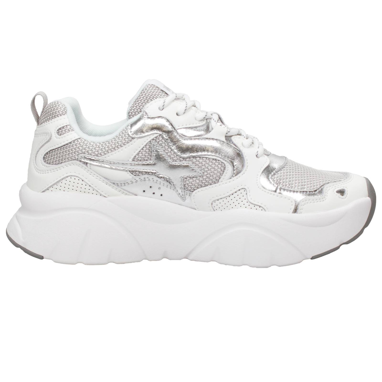 W6YZ Mia - Sneakers in Pelle e mesh Donna bianco Foto 2