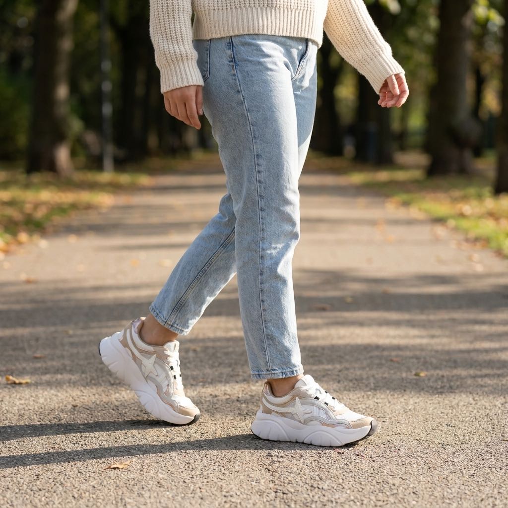 W6YZ Ida - Sneakers à plateforme en daim Femme sable Photo 2