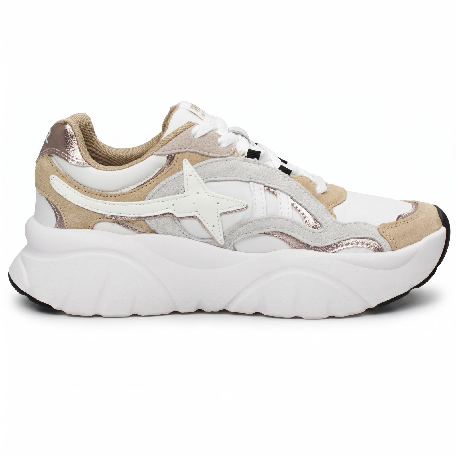 W6YZ Ida - Sneakers à plateforme en daim Femme sable Photo 3
