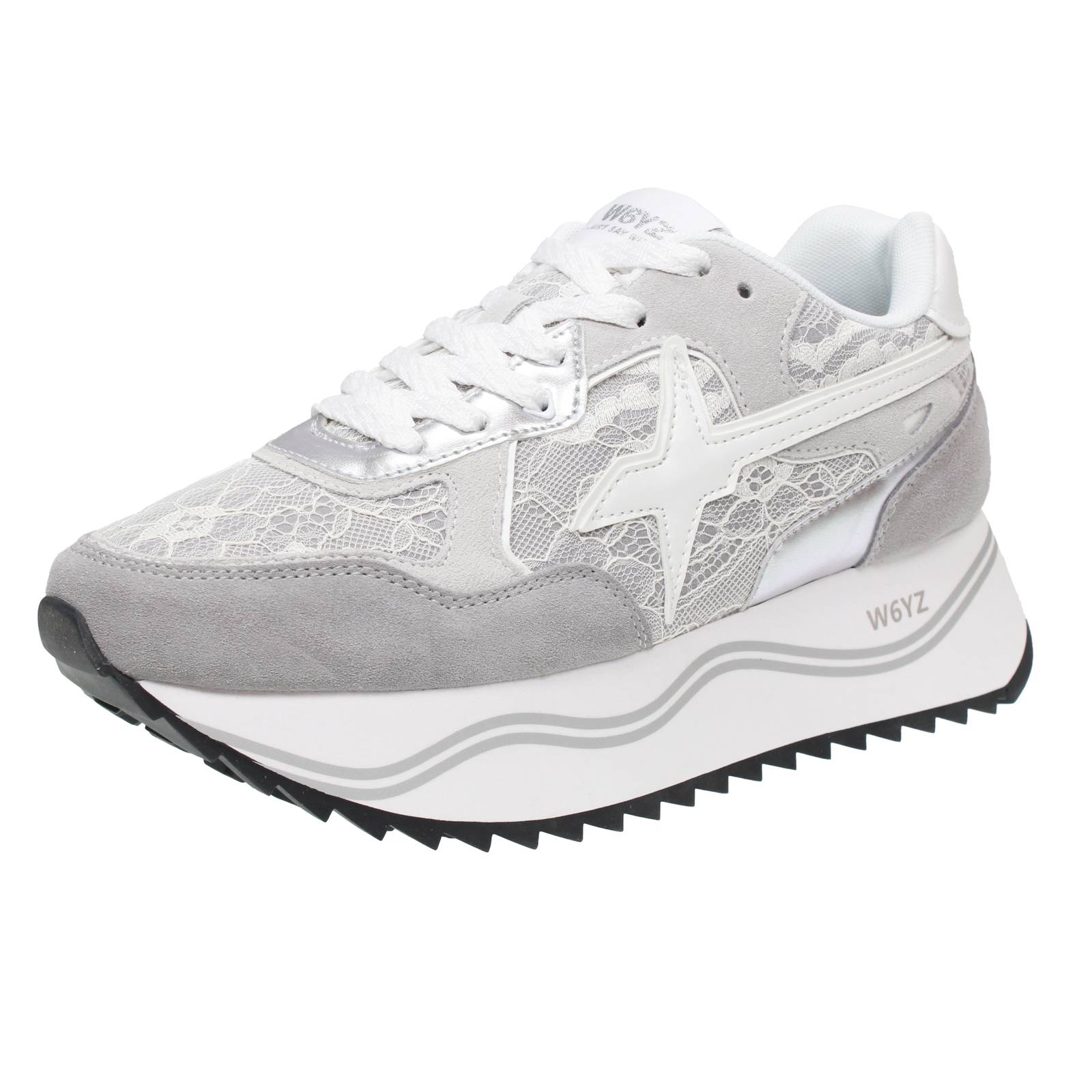 W6yz Dewa - Plateau,  Wildleder Grau - Damen Schuhe