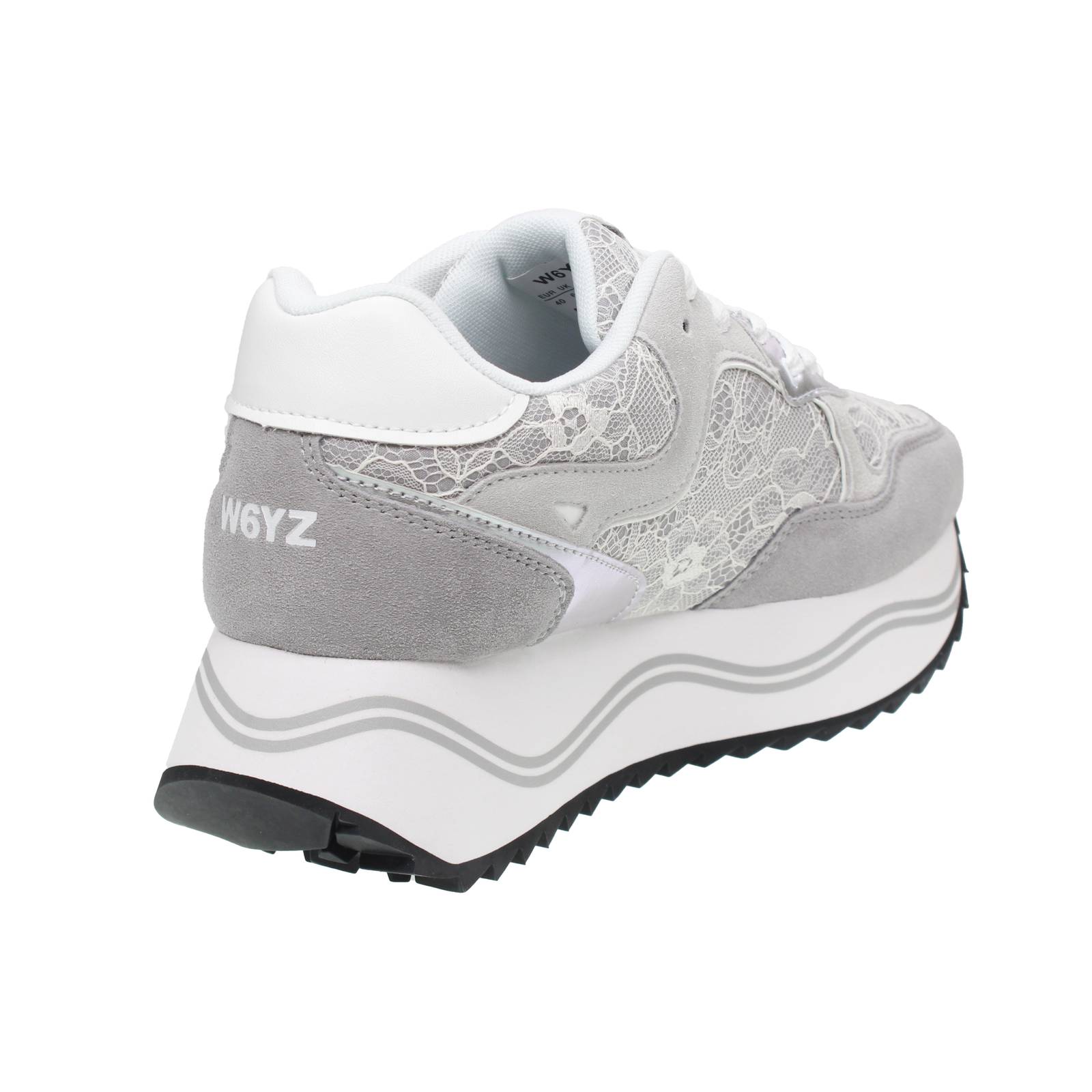 W6YZ Dewa - Sneakers à plateforme en daim Femme gris Photo 4