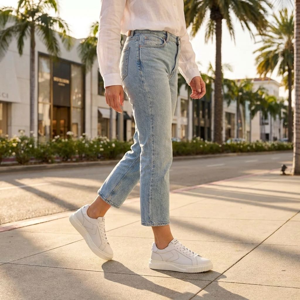 VOILE BLANCHE Lipari - Sneakers platform in Pelle Donna bianco Foto 2