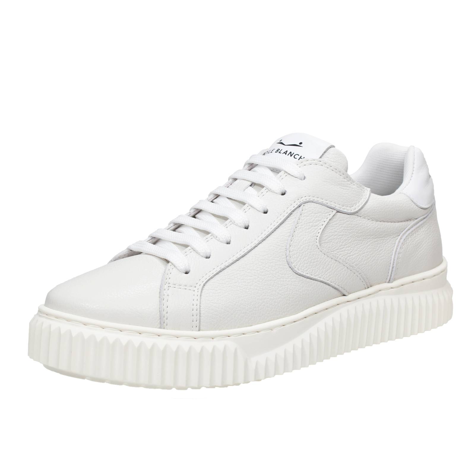 VOILE BLANCHE Lipari - Plateau-Sneakers aus Leder Damen weiß