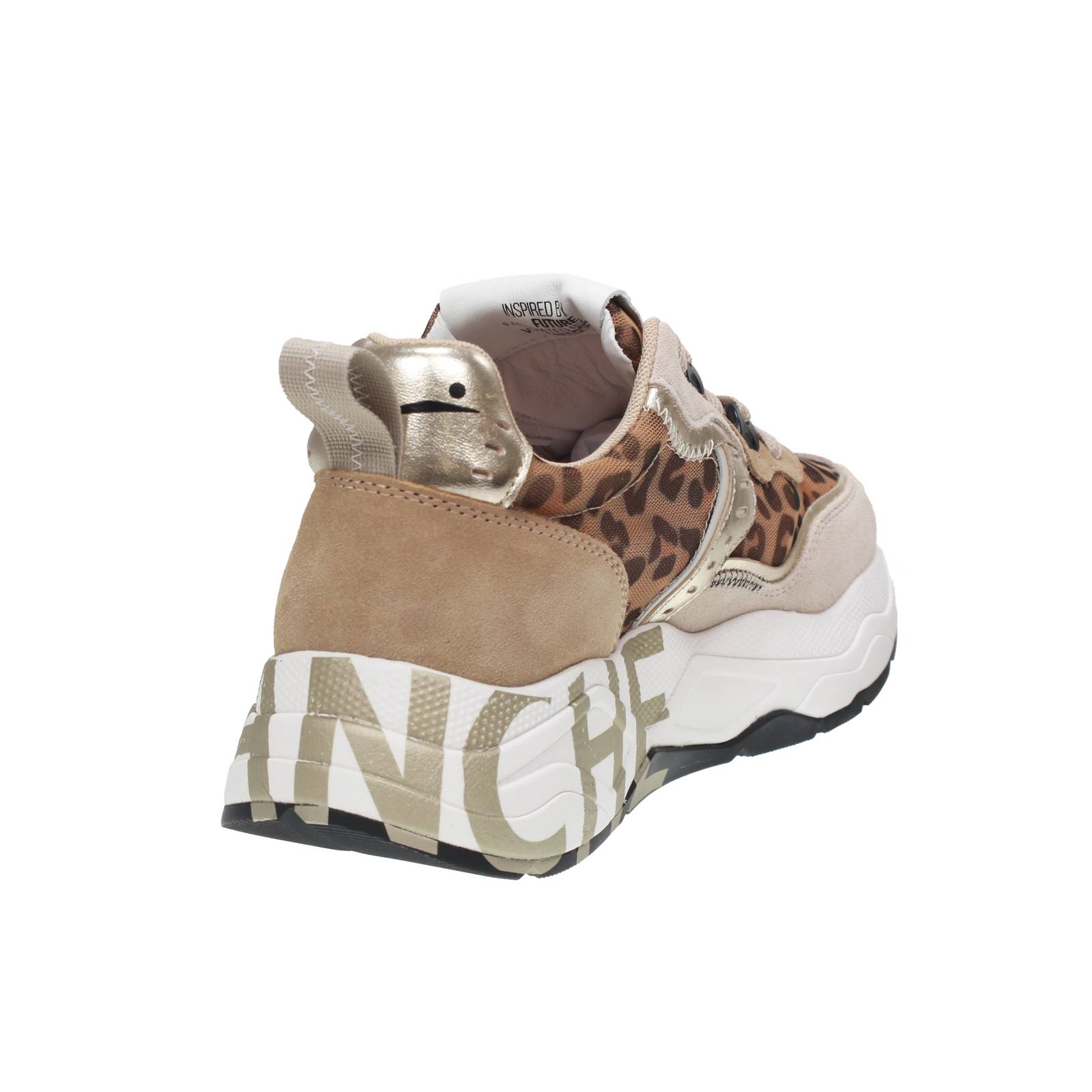 VOILE BLANCHE Club 105 - Sneakers platform in Suede Donna sabbia Foto 4