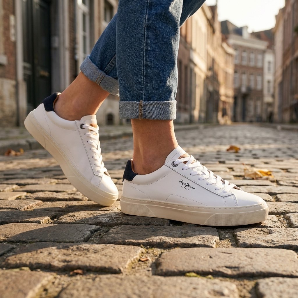 PEPE JEANS Yogi Original 23 - Sneakers basses Homme blanc Photo 2