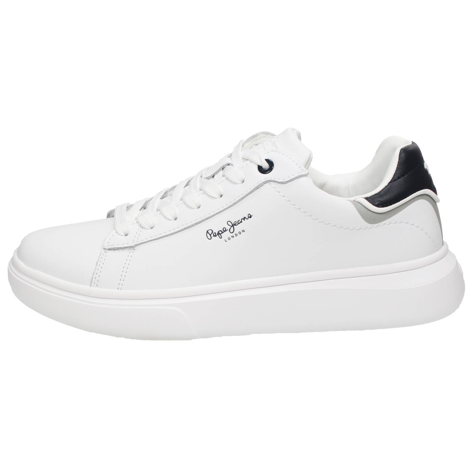 PEPE JEANS Eaton One - Sneakers basses en cuir Homme blanc Photo 3