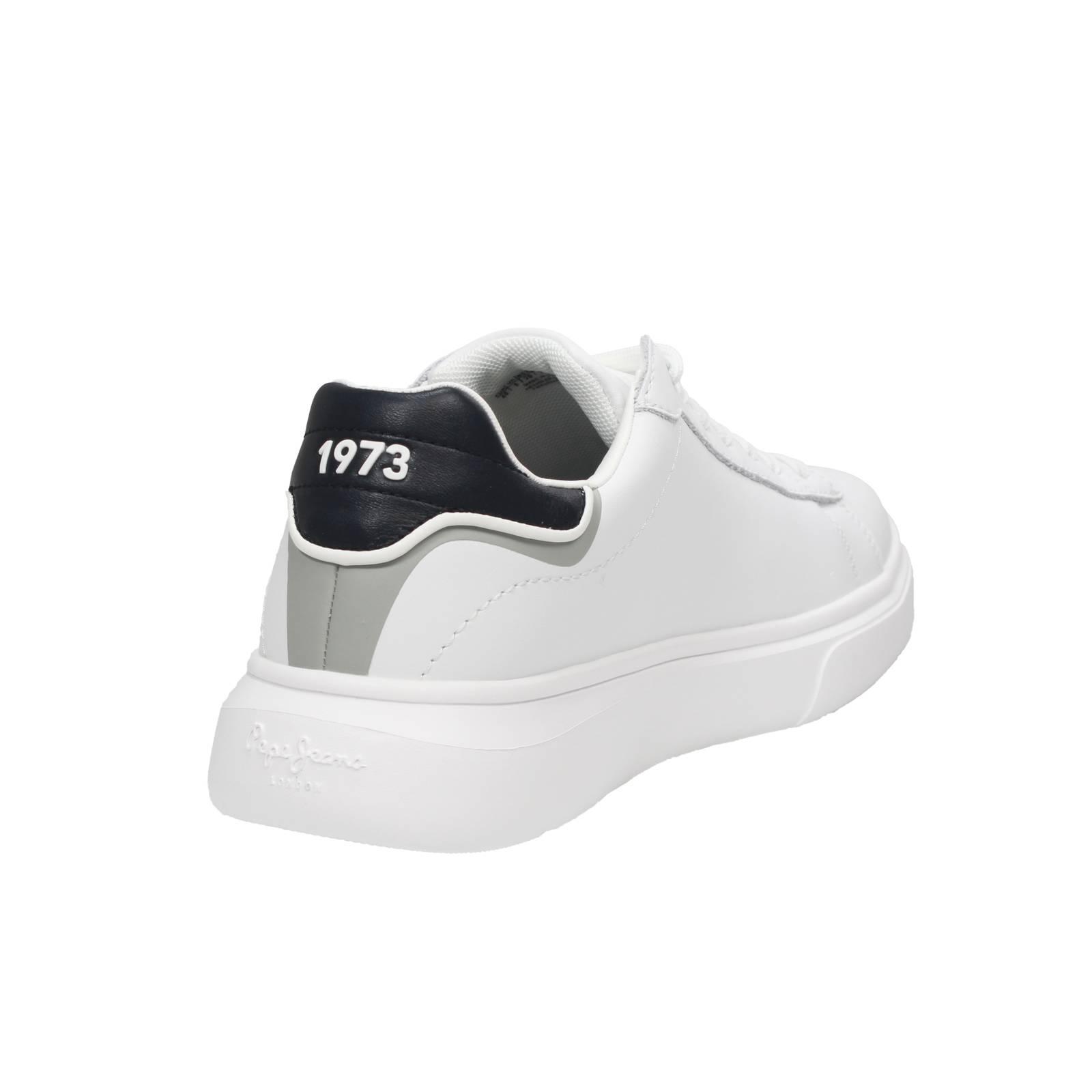 PEPE JEANS Eaton One - Sneakers basses en cuir Homme blanc Photo 4
