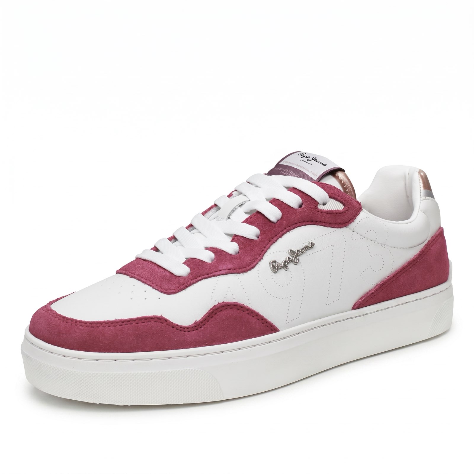 PEPE JEANS Camden Fresh - Baskets basses en daim Femme rose
