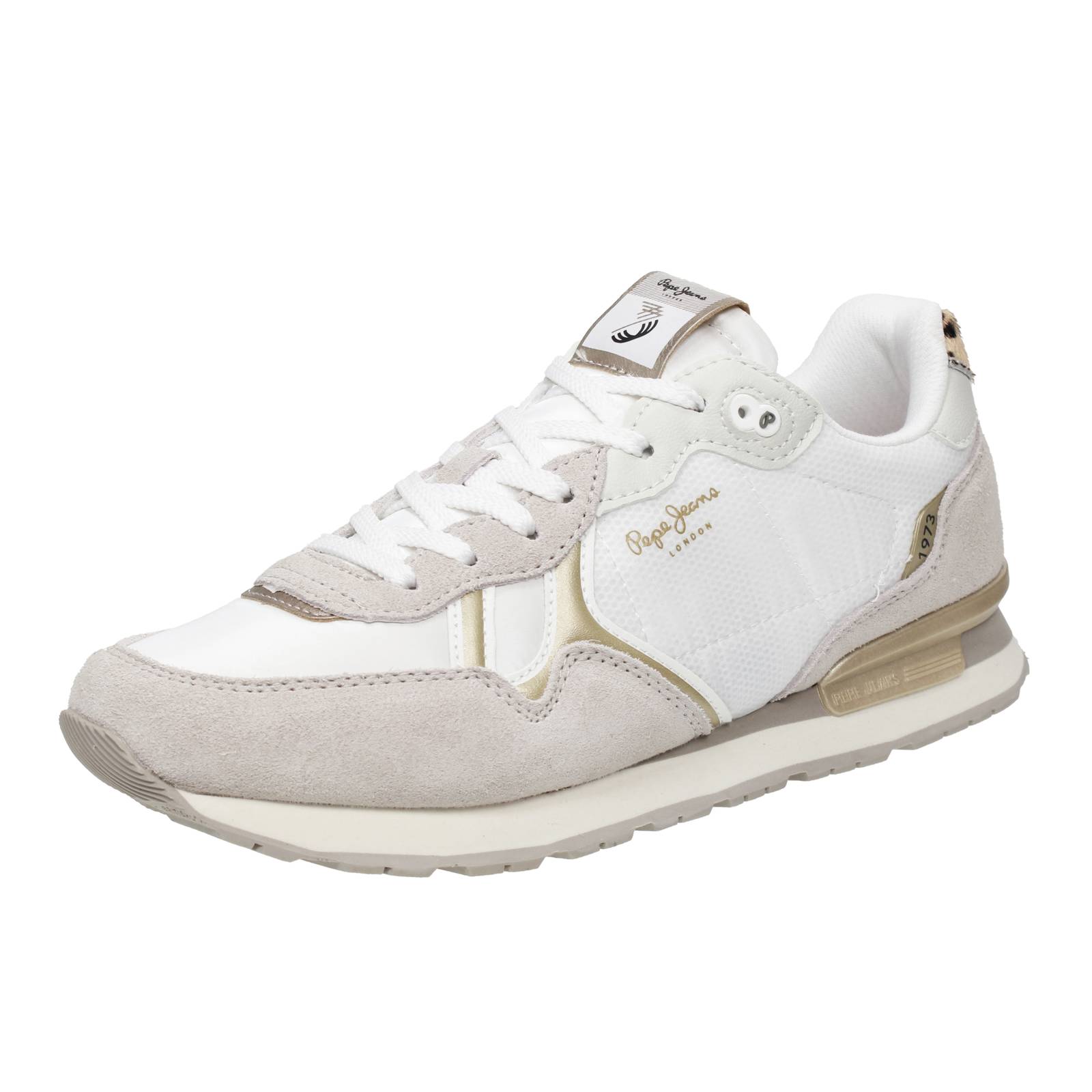 PEPE JEANS Brit Glen - Sneakers basses en daim Femme blanc